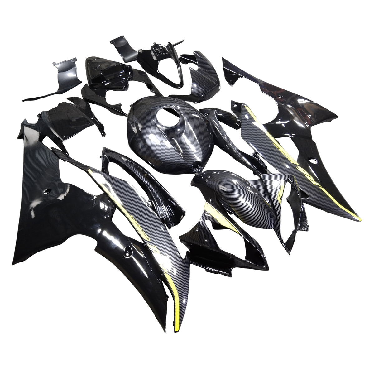 Verkleidungsset aus eingespritztem ABS-Kunststoff für Yamaha YZFR6 YZF-R6 2008–2016