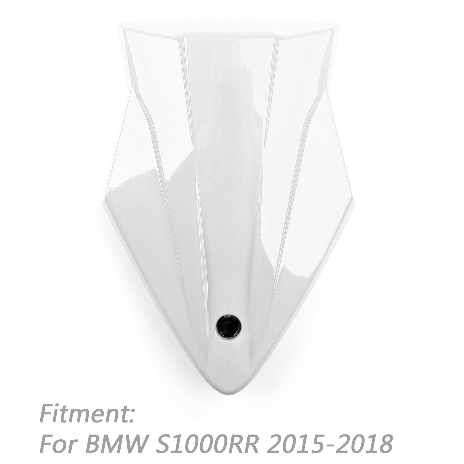 Coperchio di sedile del passeggero posteriore in plastica ABS per BMW S1000RR K46 2015-2018 BIANCO