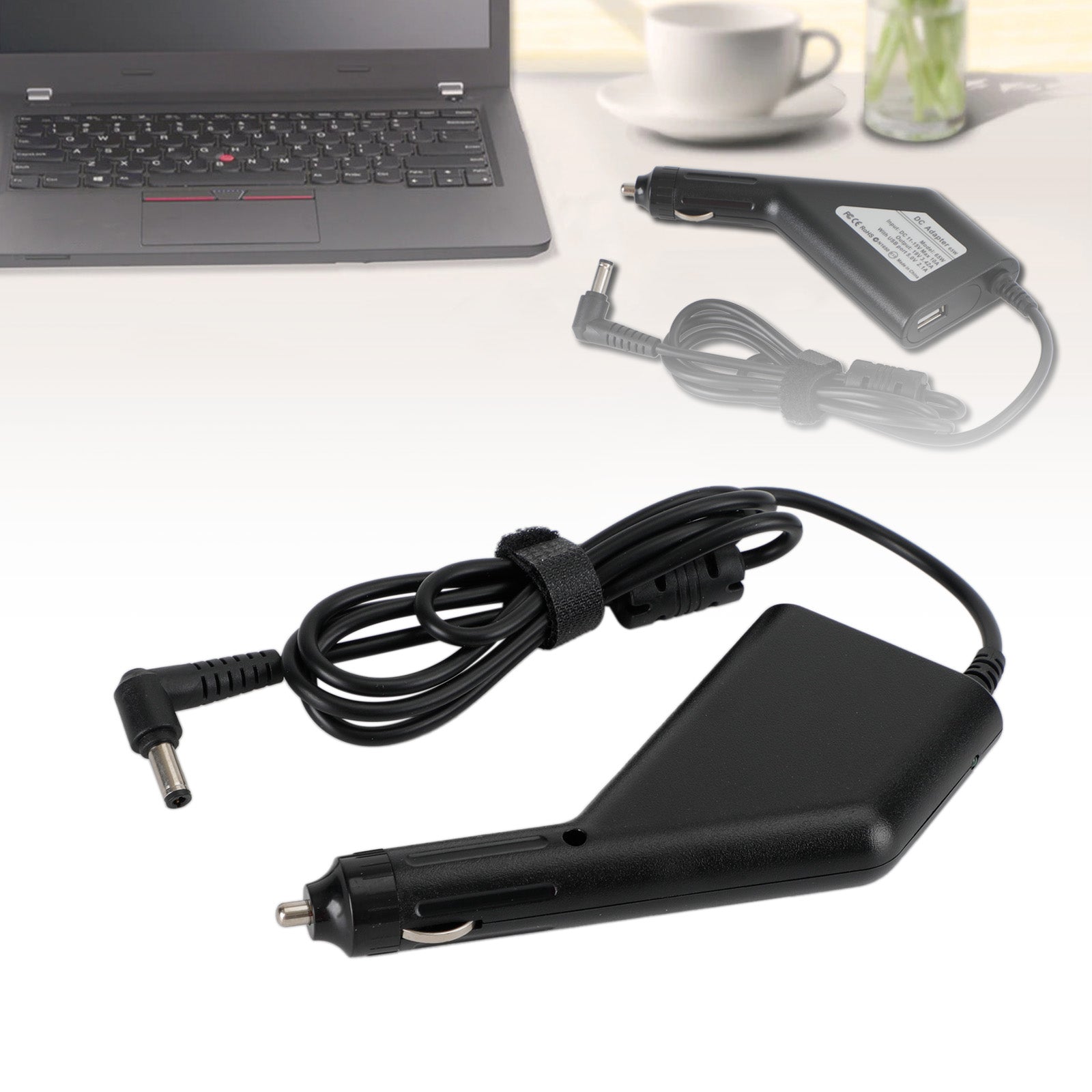 Chargeur Allume-Cigible Universel 19V 3.42A 65W 5.5x2.5mm pour Ordinateur Portable Asus Lenovo Acer Samsung