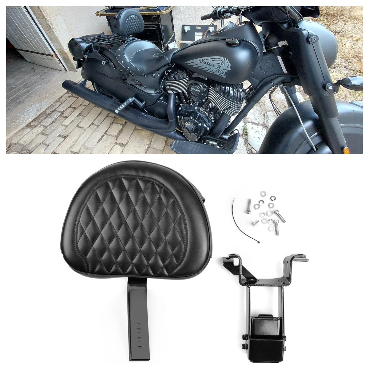 Strafmap + Indian Touring Models 2014-2018 Zwarte assemblage