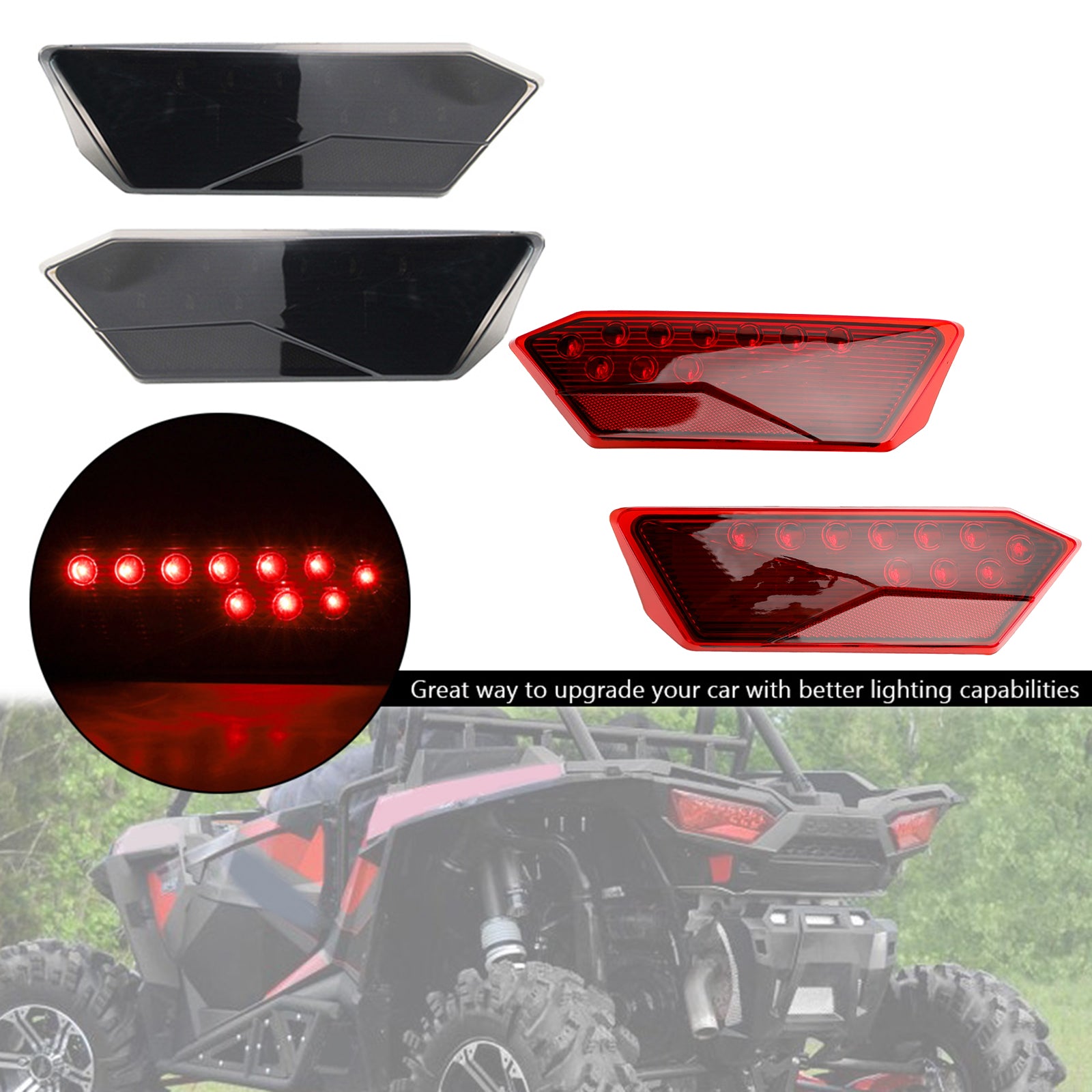 Luces traseras LED 2412341 2412342, para Polaris RZR Turbo 1000 XP 900 S 2014 - 2019