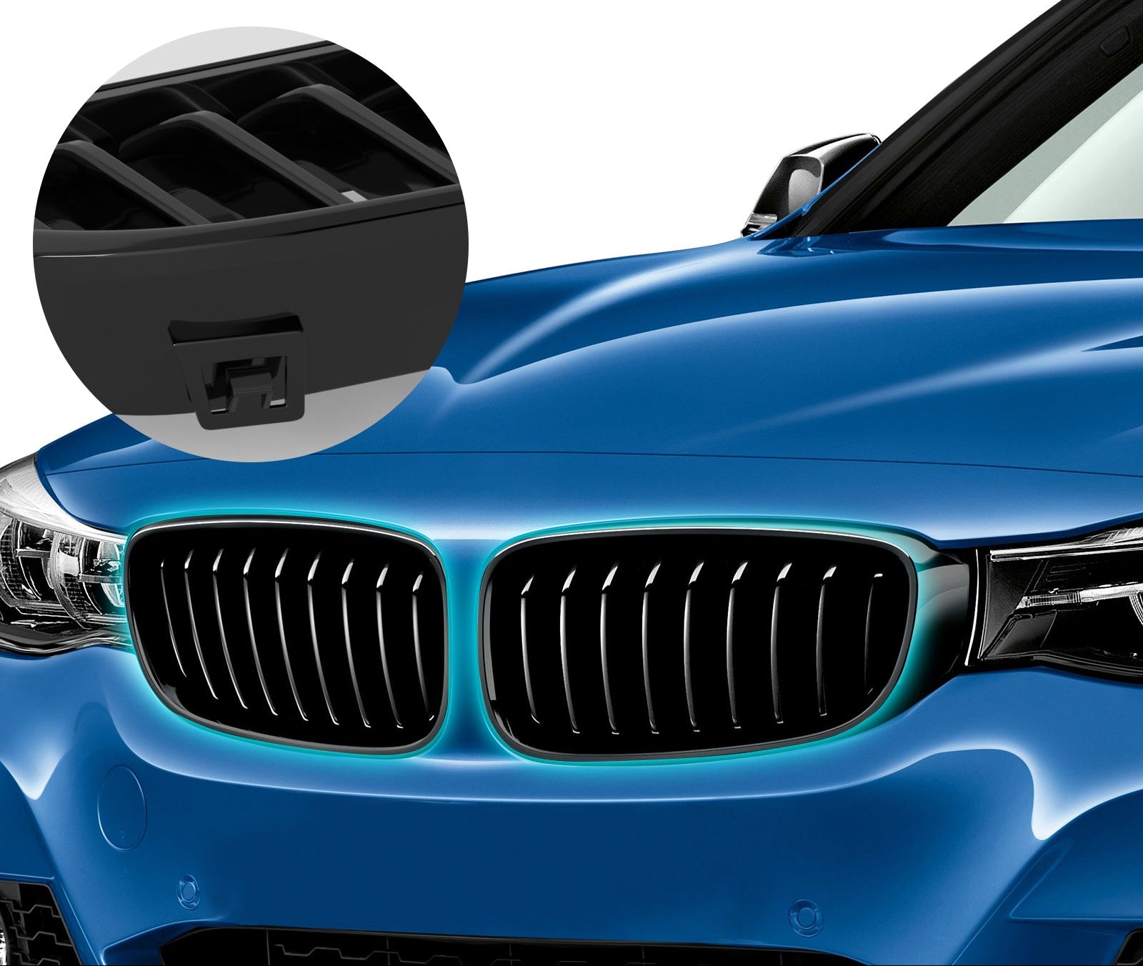 BMW 3 Series F30/F31/F35 (2012-2019) Gloss Black Front Kidney Grill