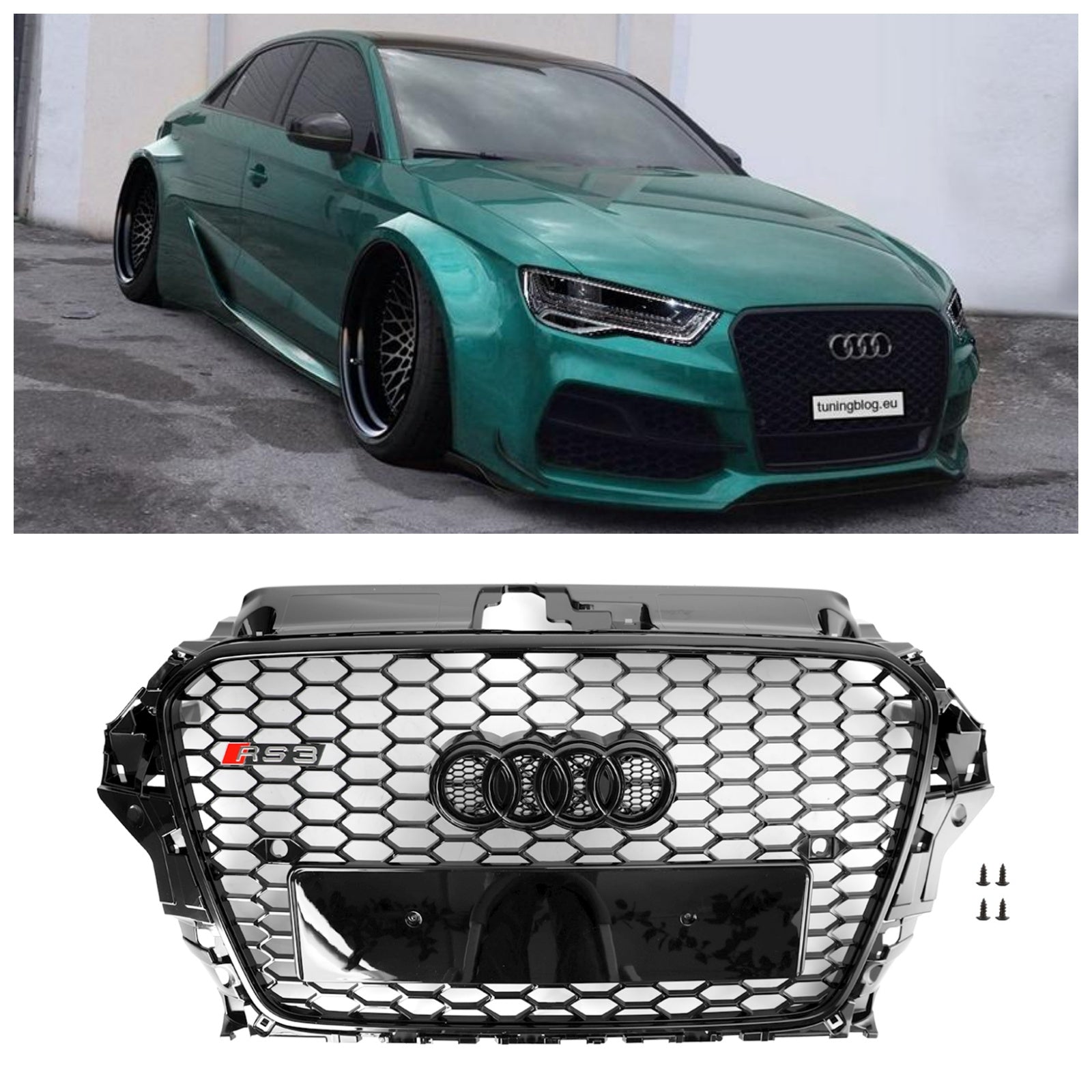 2013-2016 Audi A3 S3 RS3 Hood Hood voor Henycomb