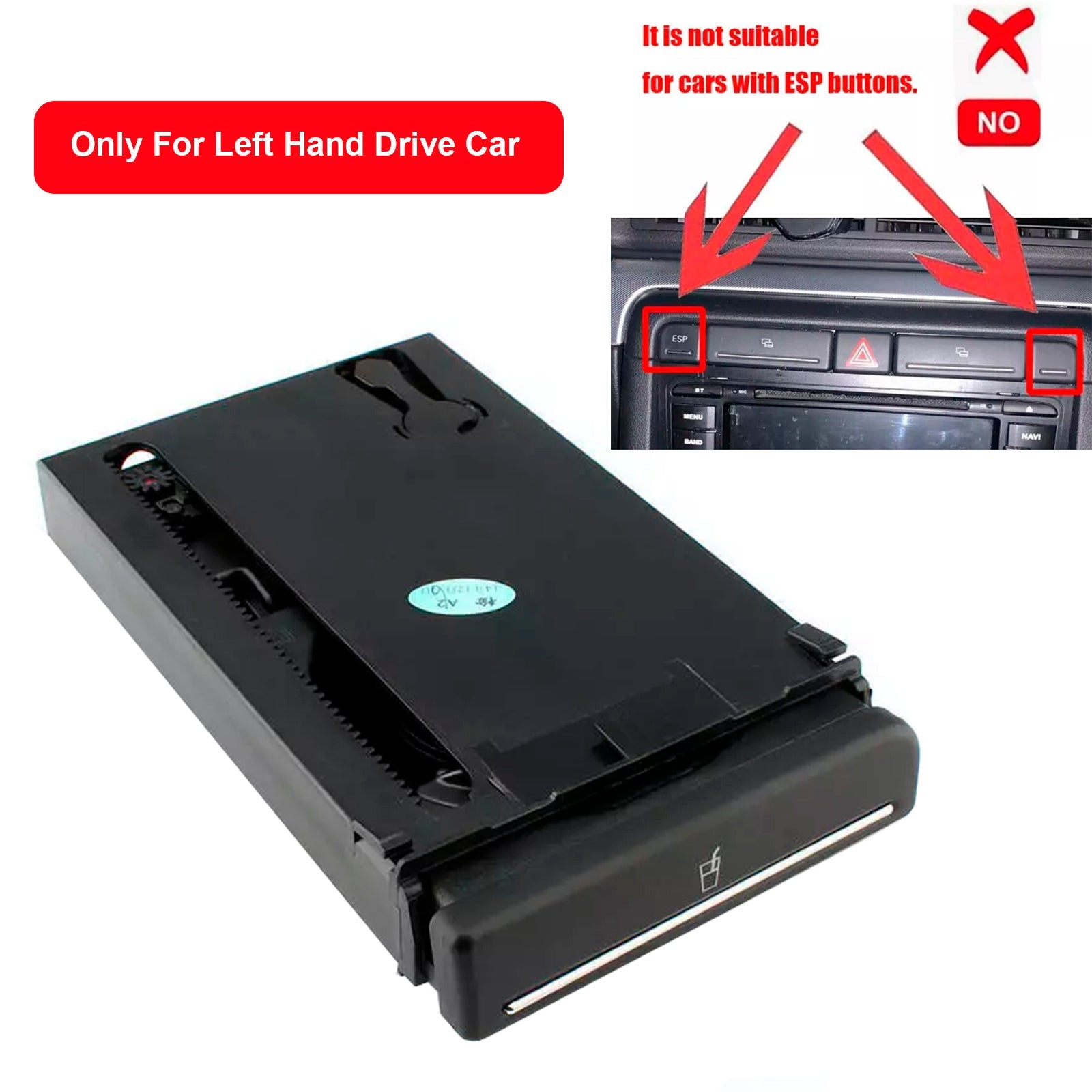 Soporte de copa corredera para Audi A4 B6 B6 B7 B7 2002-2008 8E1862534K COCH