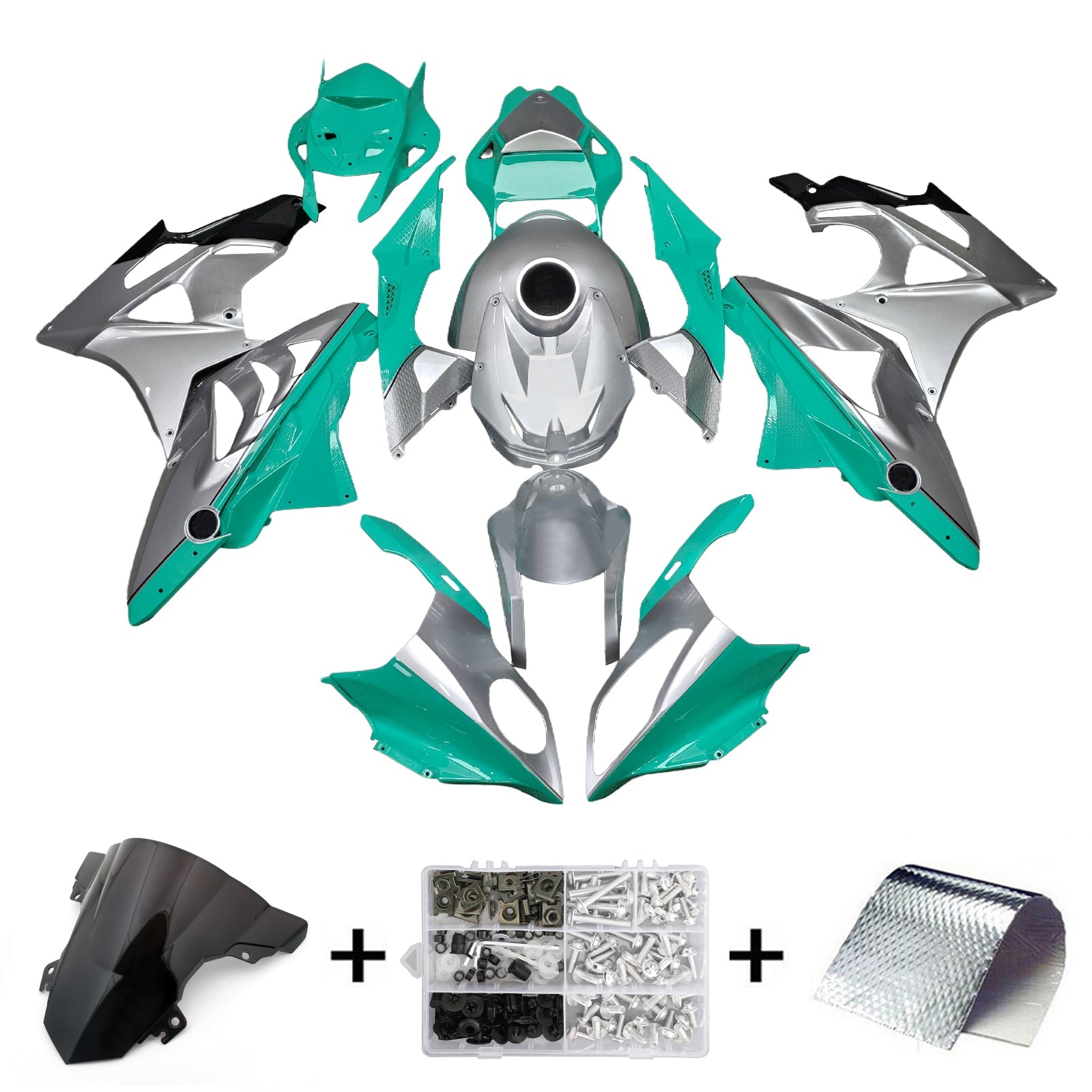 Kit de carénage d'injection pour BMW S1000RR 2017-2018 Carrosserie Plastique ABS