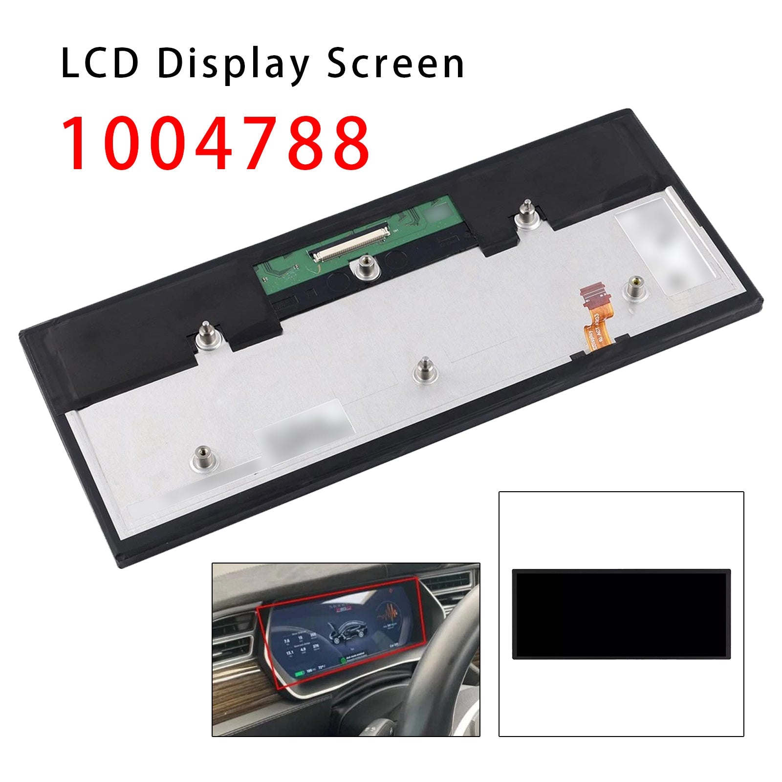 LA123WF1-mittariston näyttö, 12,3 tuuman LCD-moduuli, osanumero 1004788, Tesla Model X:lle (2015-2021)