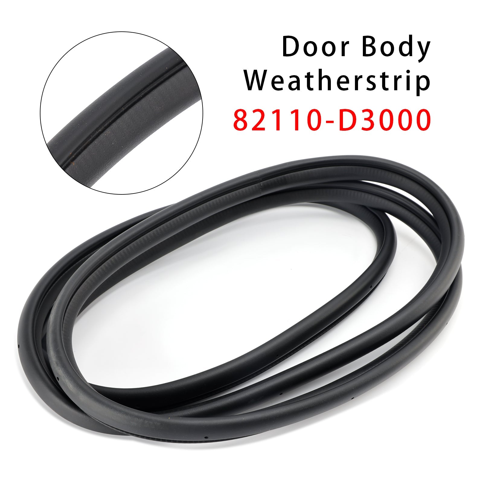 Joint d'étanchéité latéral de porte avant gauche 82110-D3000 pour Hyundai Tucson 2016-2021