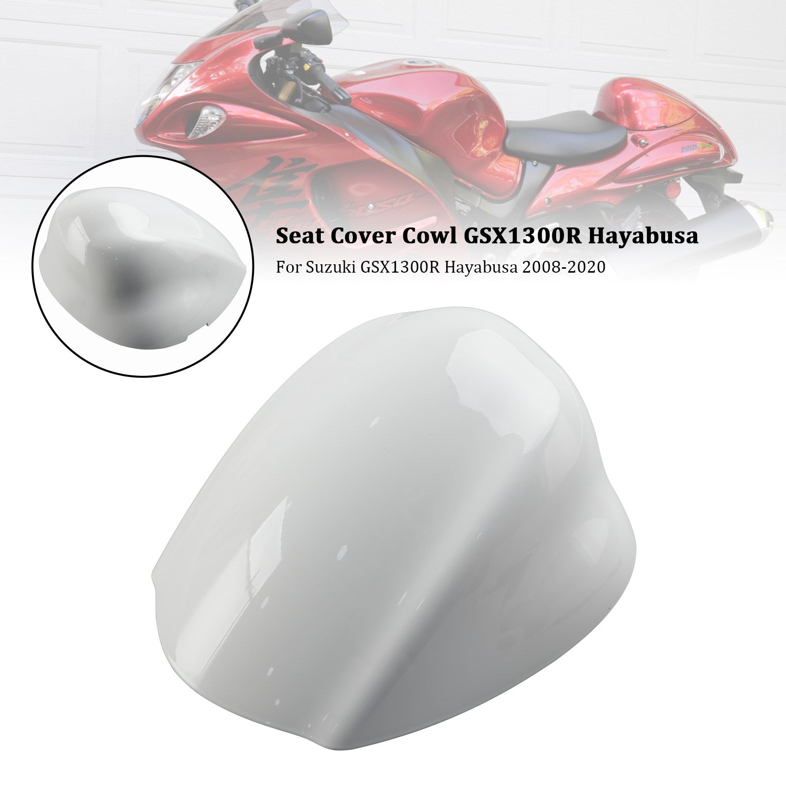 Cubierta del soporte del asiento trasero para Suzuki GSX1300R GSX-R1300 Hayabusa 2008-2020