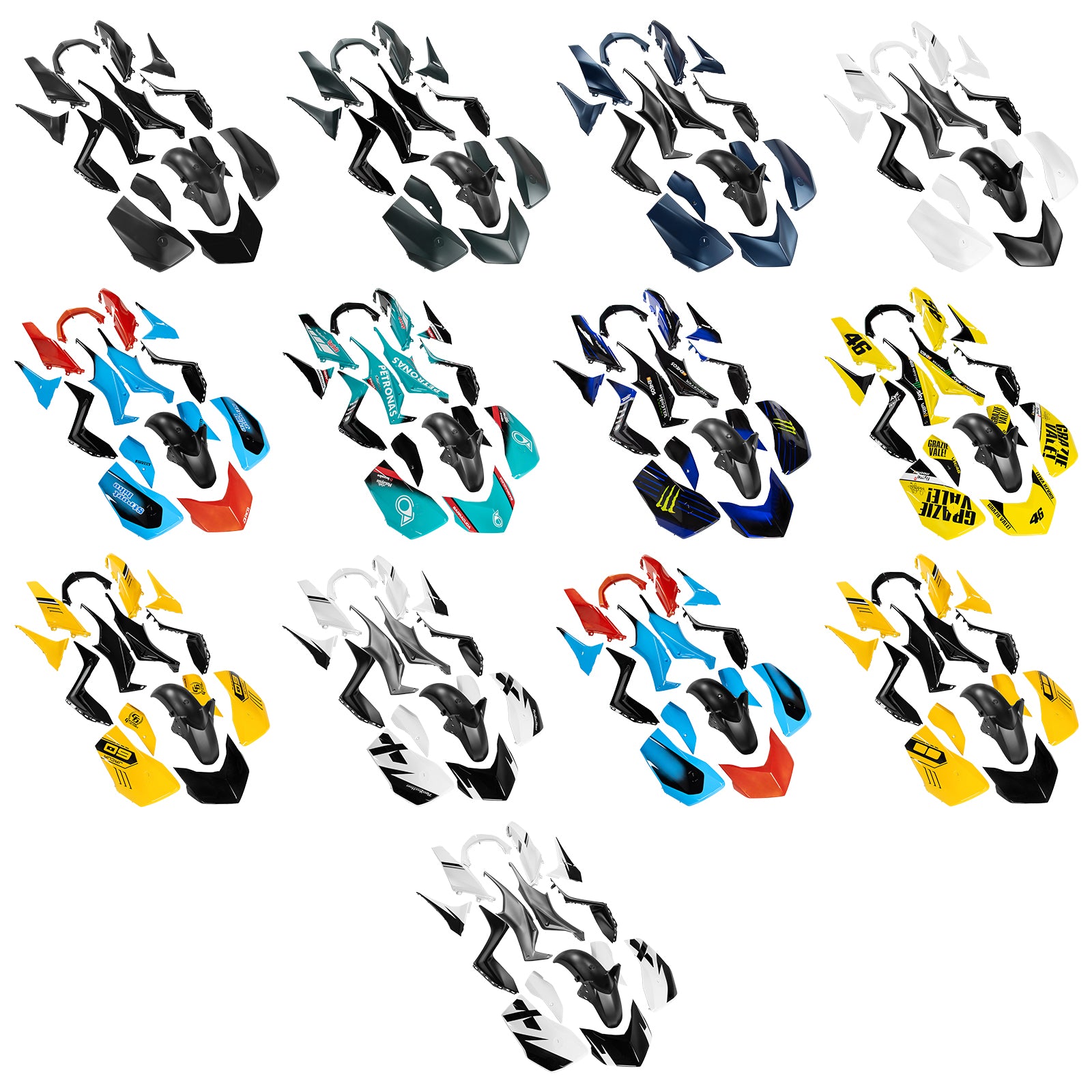 Kit de carénage de carrosserie ABS par injection pour Yamaha X-MAX 300 XMAX 2023-2024