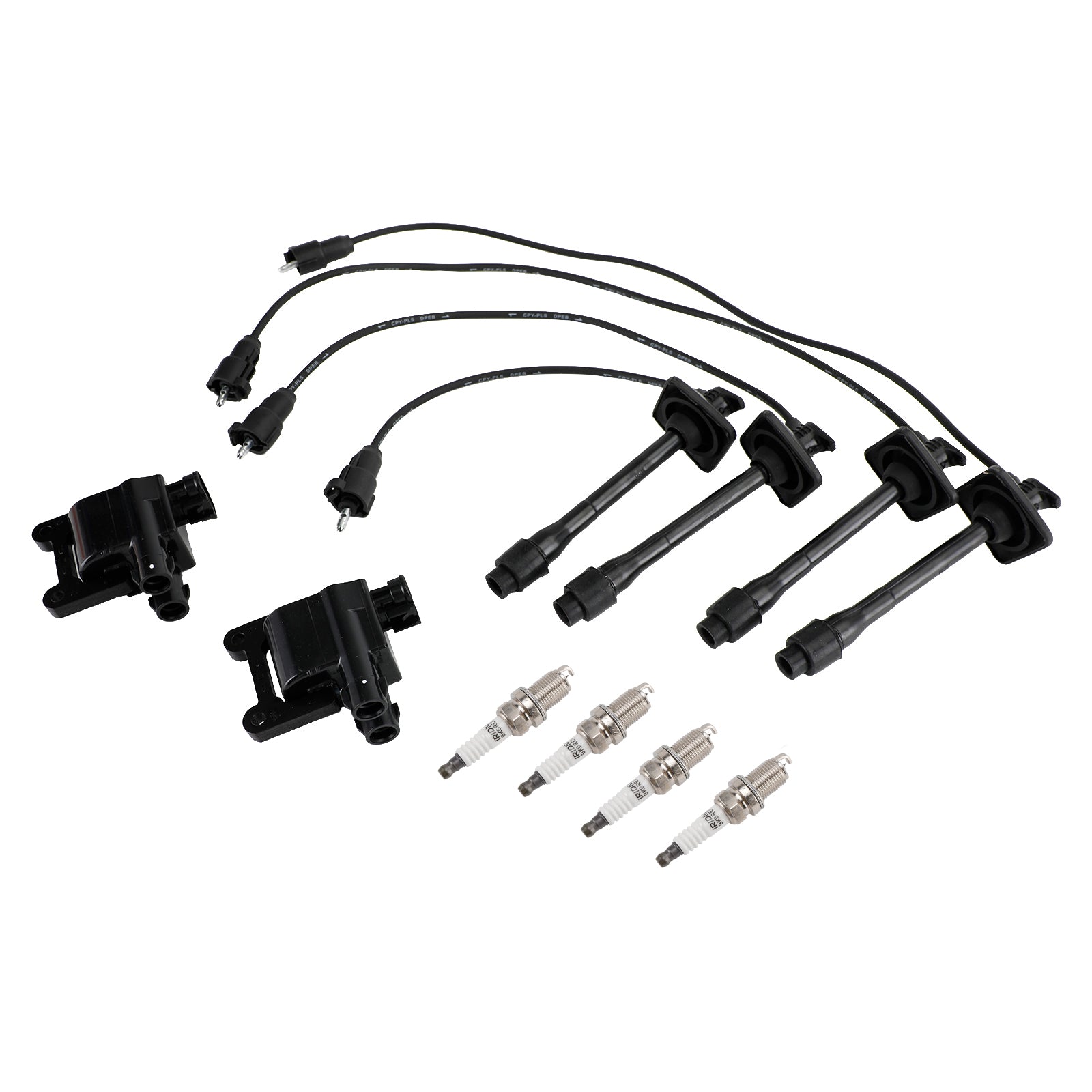 Bobina di accensione + filo + kit di candele di accensione UF180 per Toyota Camry RAV4 L4 L4