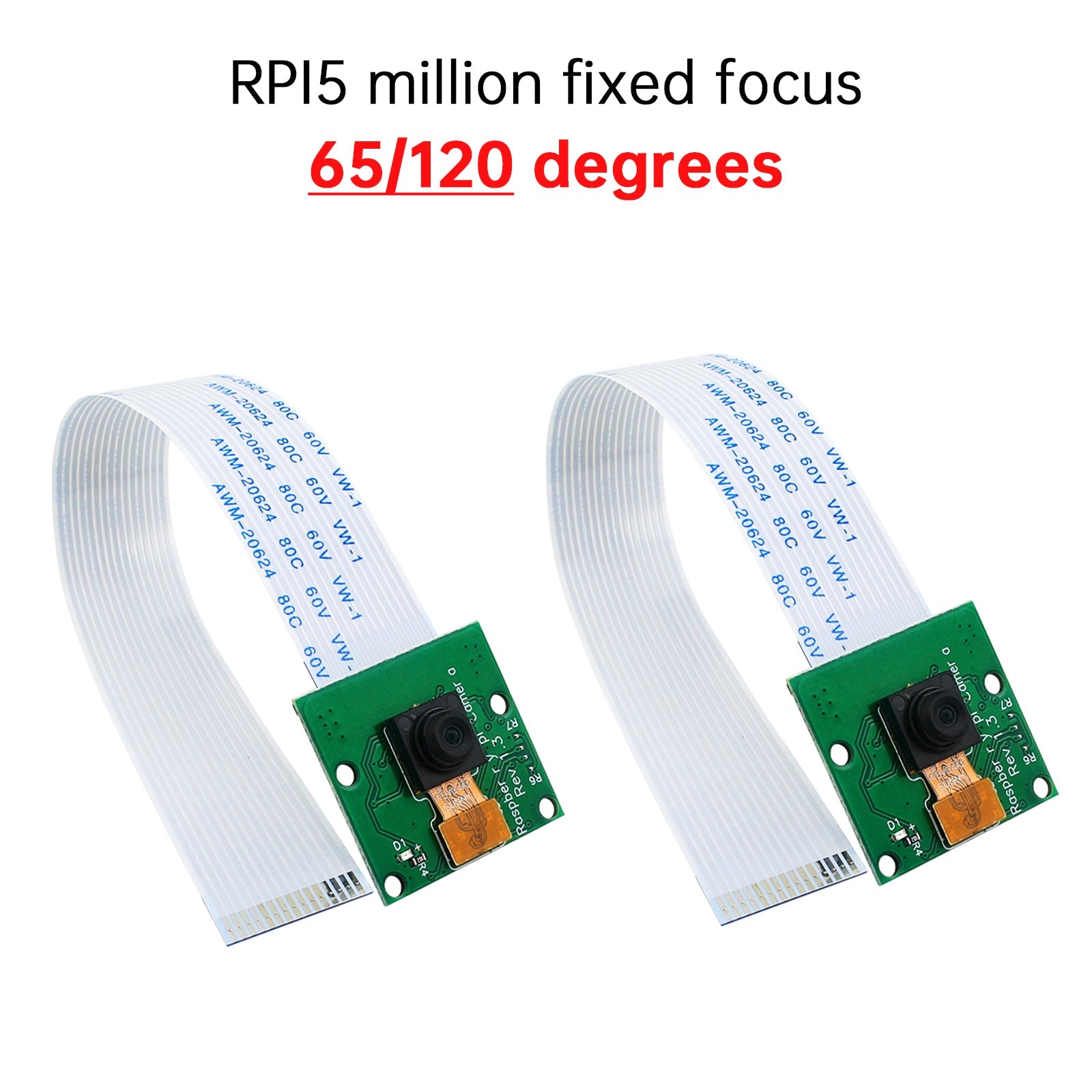Raspberry Pi 4B Camera 5 miljoonaa HD OV5647 HD, kiinteä/automaattinen kehityskameramoduuli