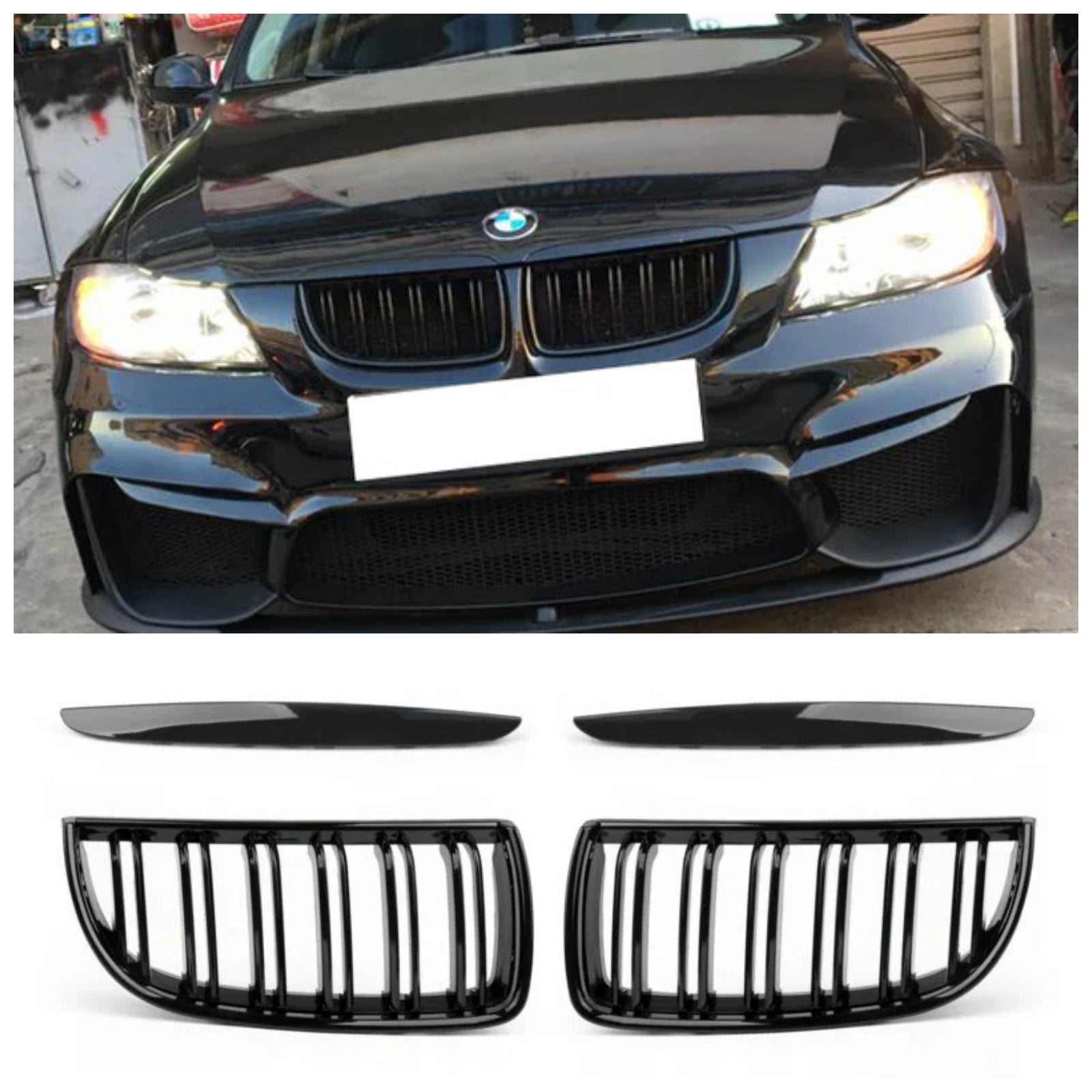 Corrette à double latte rein avant pour BMW E90 Berline Wagon 320I 2004 2005 2006 2007