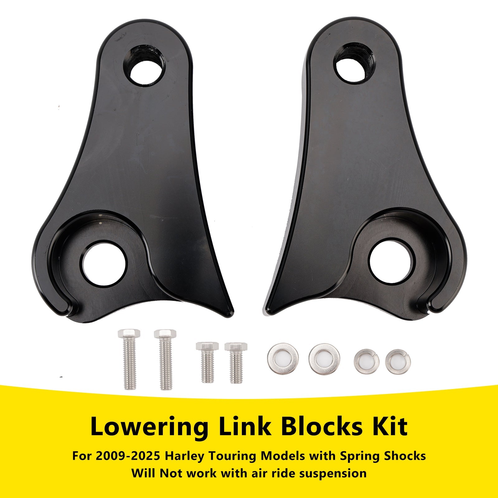 Kit de bloque de enlace de descenso 1,5"" para Touring Street Glide Road King Electra 2009-2025