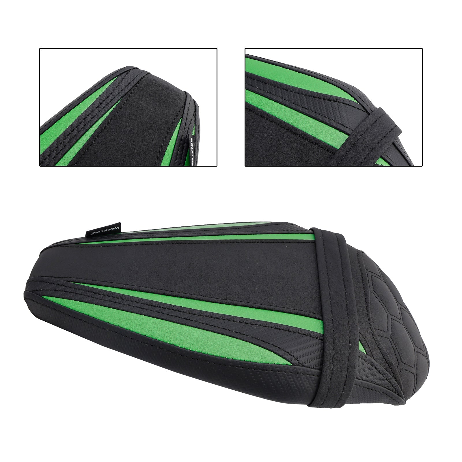 Sella passeggeri posteriore verde per Kawasaki ZX-10R/RR 2021-2023