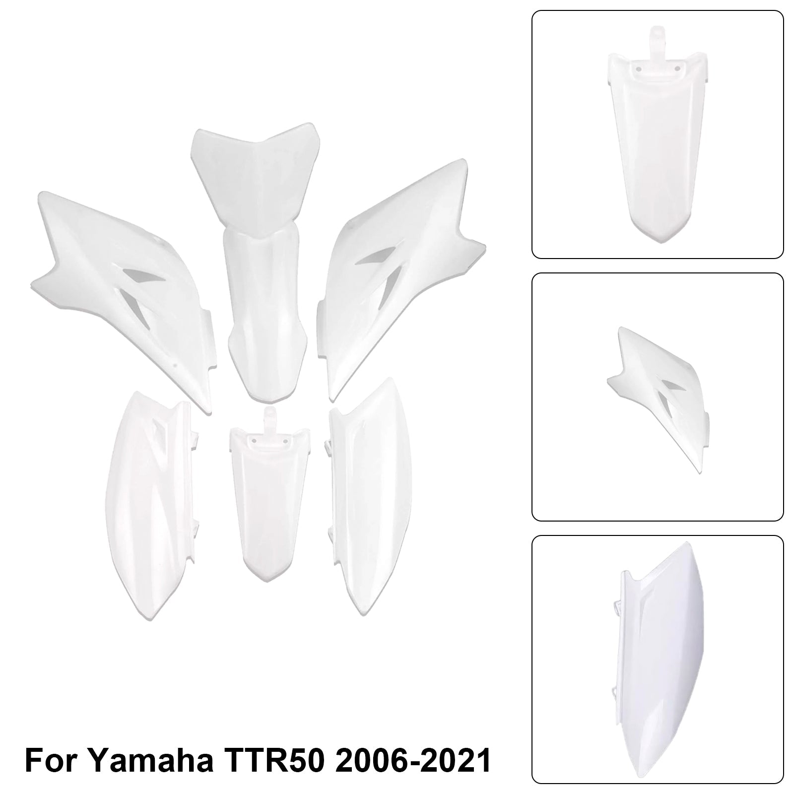 Kit per il corpo in plastica per carenatura di fango anteriore e posteriore per Yamaha TTR50 2006-2021