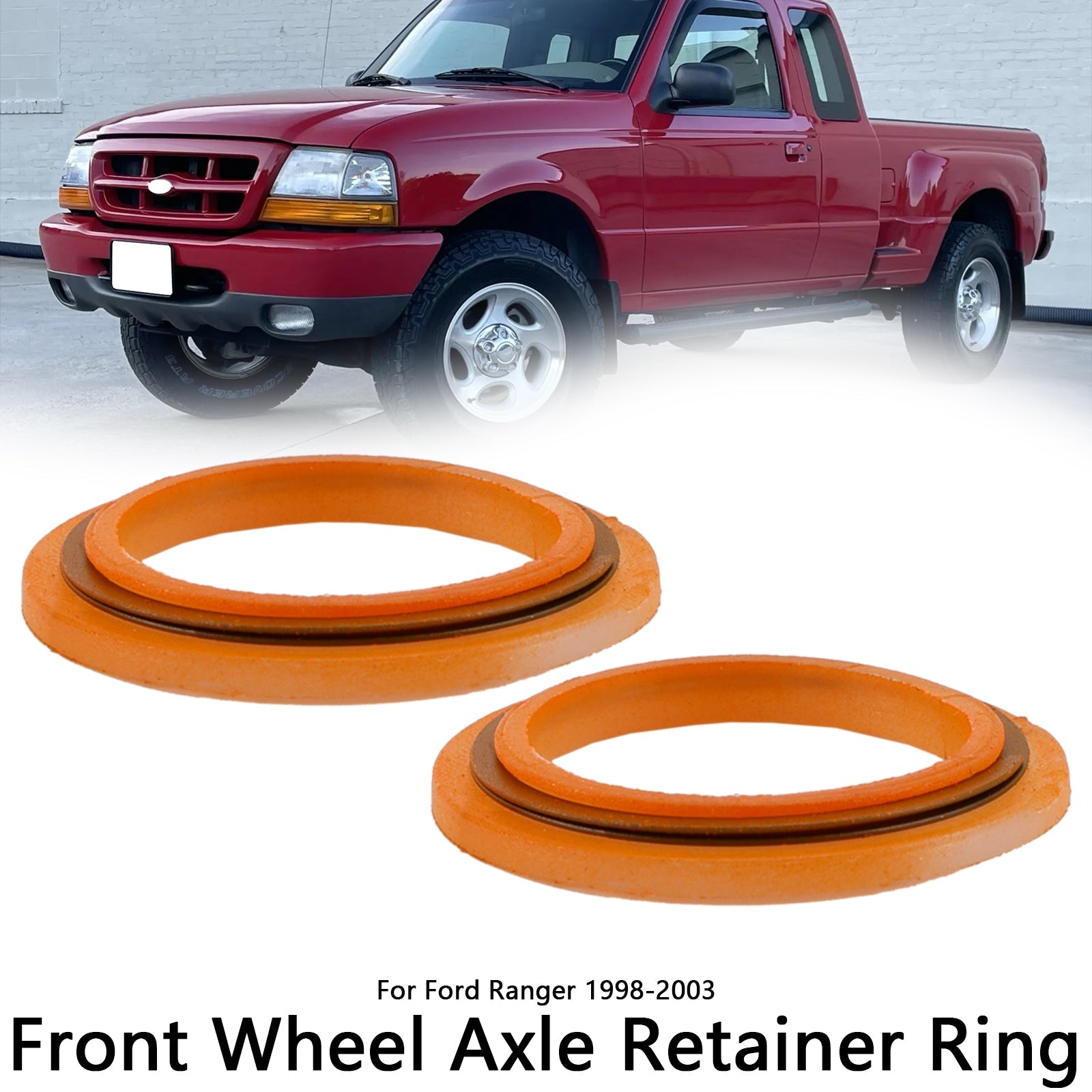 Anillo de retención d&Eje de rueda delantera (2 piezas) para Ford Ranger 1998-2003 F87Z-3B457-AA Genérico