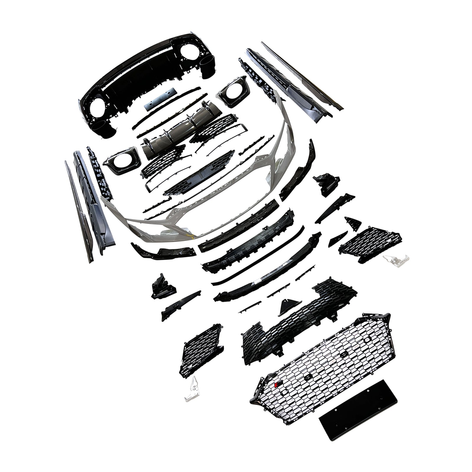 Kit carrosserie en fibre de carbone pour pare-chocs avant, compatible avec AUDI R8 4S 2016-2020 et 2021-2024.