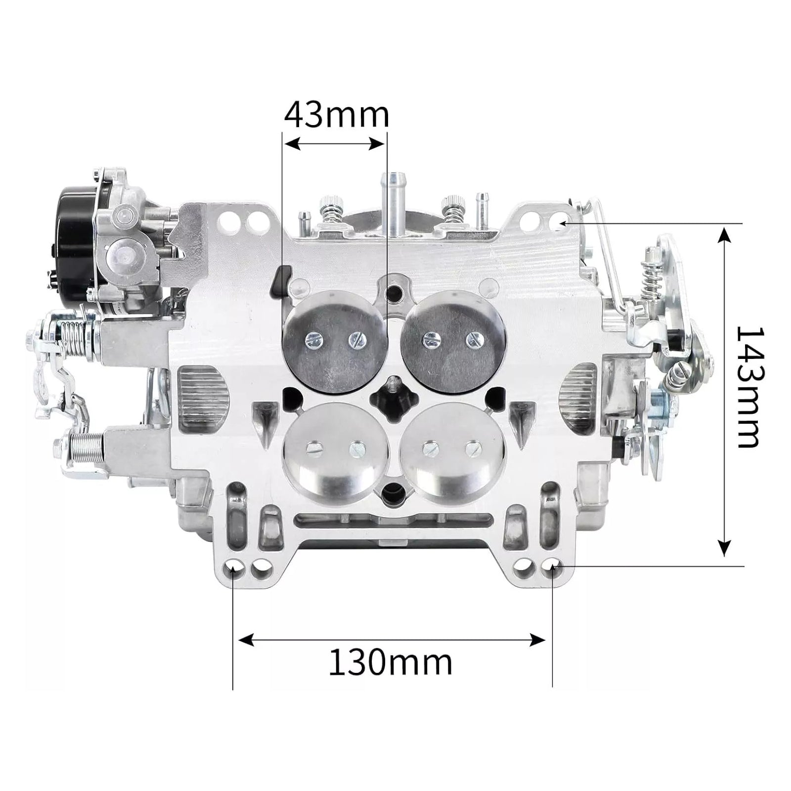 4-tynnyri kaasutin Edelbrock 1411 Performer 750 CFM Electric Choke