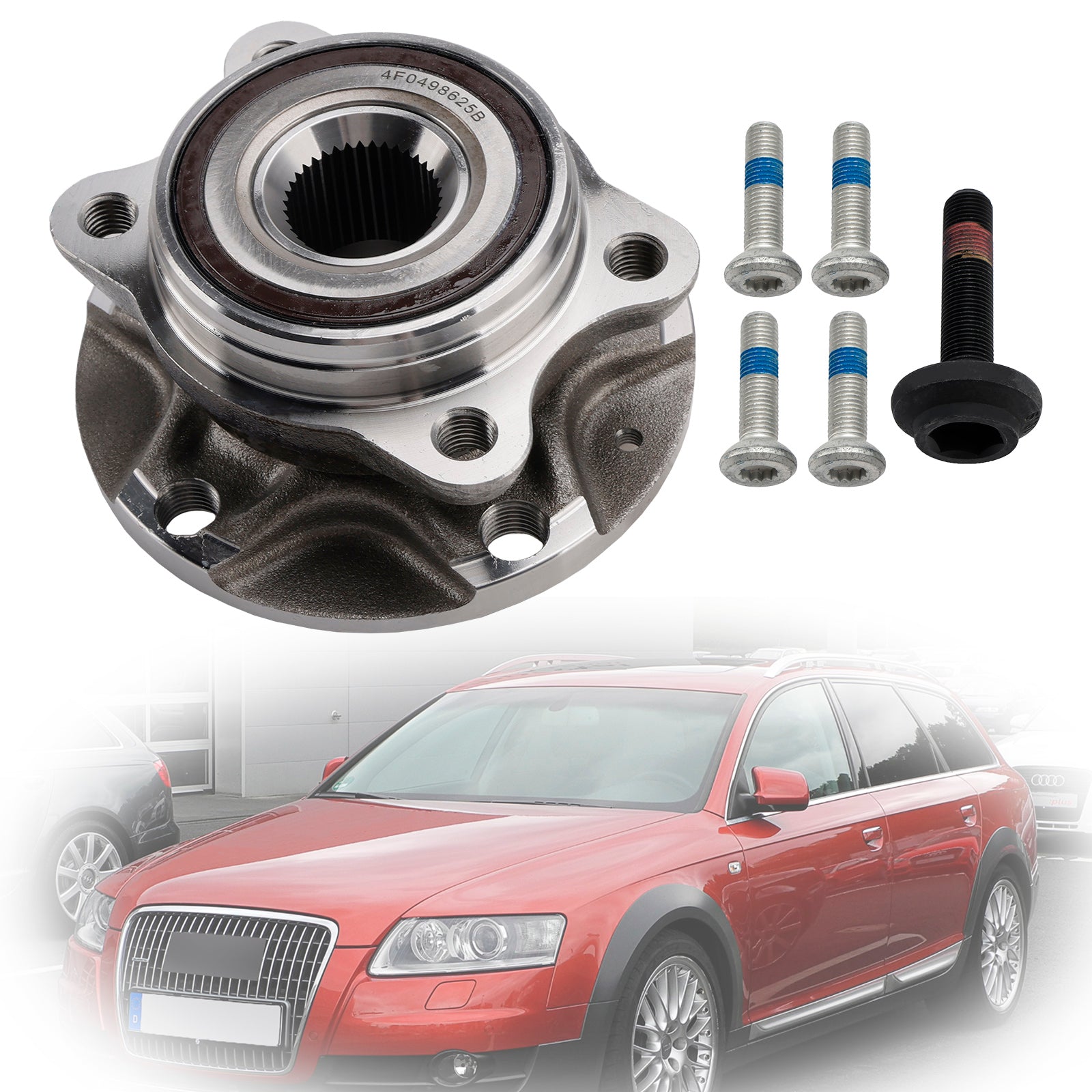 Cojinete de rueda delantera o trasera para Audi A6 Quattro V6 3.0L (2009-2011) - Número de pieza :4D0407613E