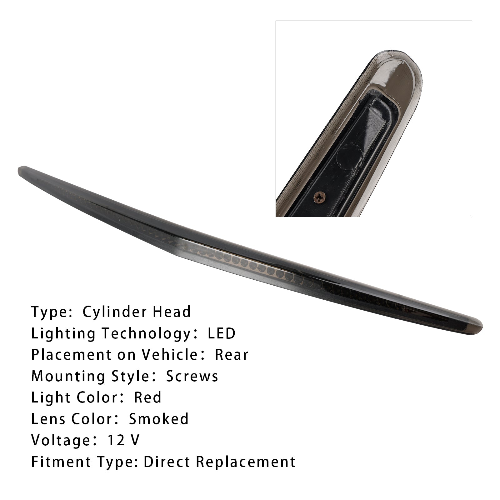 Troisième feu stop arrière à LED pour Cadillac DTS 2006-2011, feu stop arrière fumé 25844853