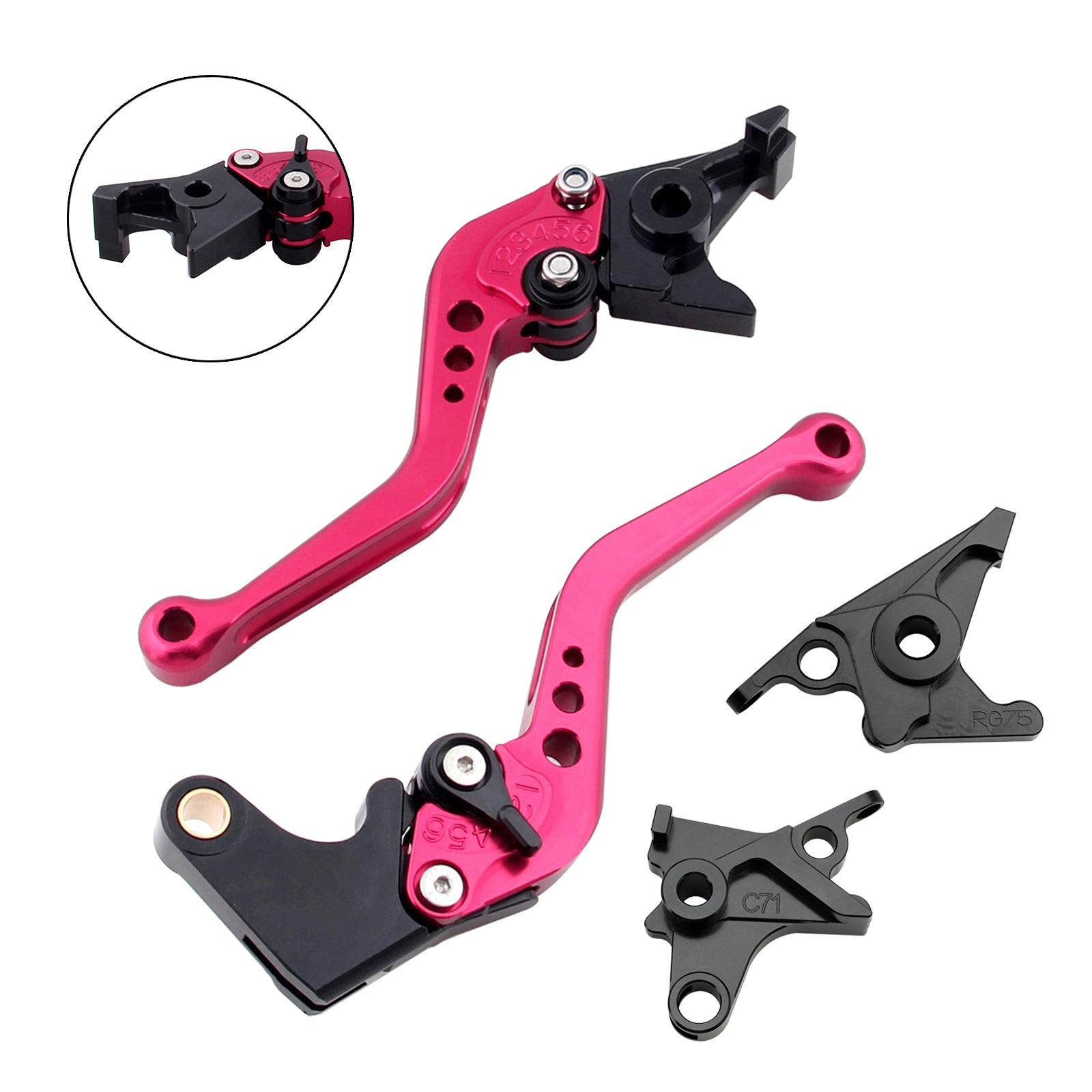 Levier de frein et d'embrayage court pour BMW R NINE T / PURE / RACER 2017-2023