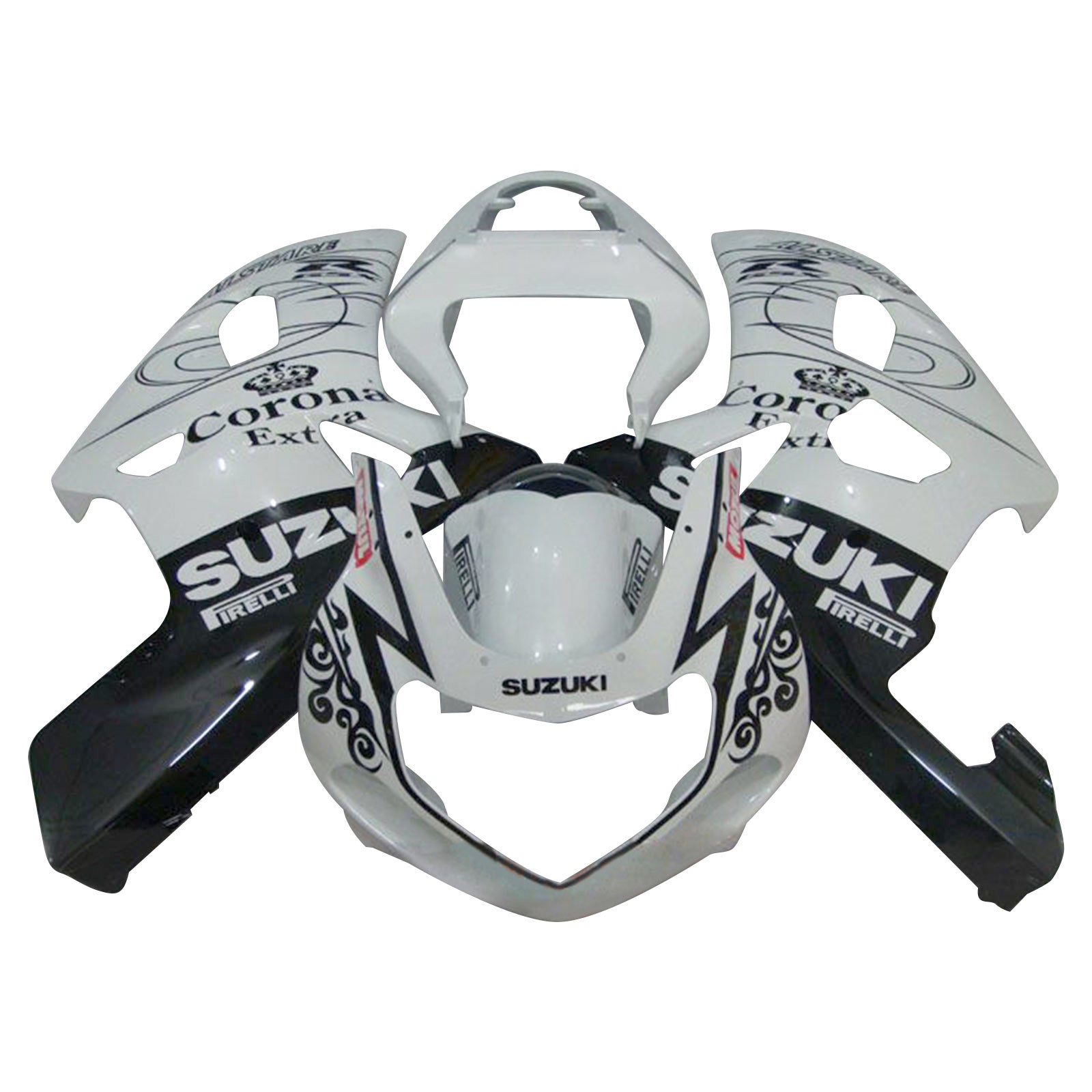 Amotopart Suzuki GSXR1000 2000-2002 K1 K2 ABS muovinen korin suojasarja