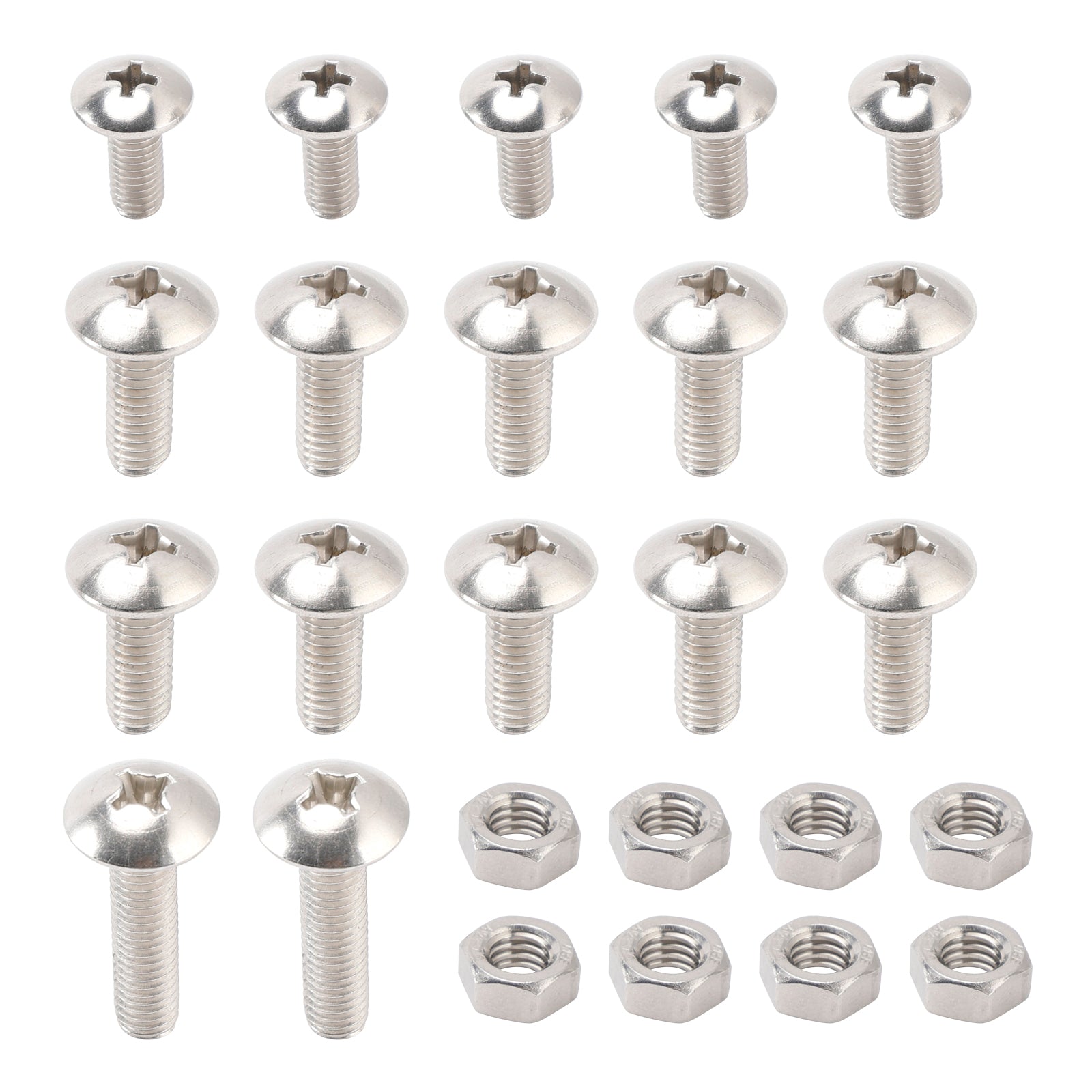 Kompletny zestaw śrub i śrub dla Yamaha Banshee YFZ350 1987-2006, 25 sztuk, 90149-06306 i 90150-06037