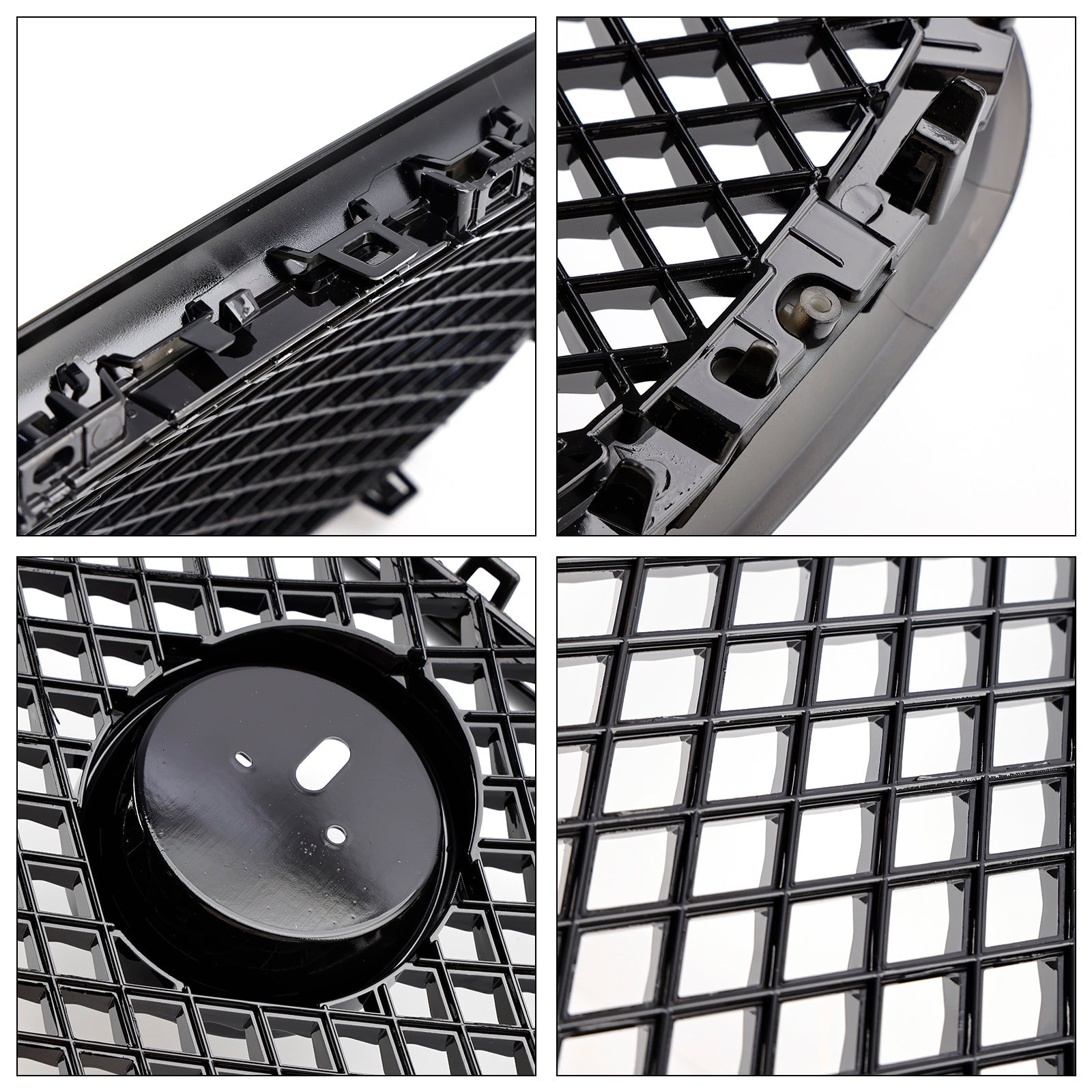 Grille de pare-chocs avant style XF-R pour Jaguar XF 2012-2015, noir brillant