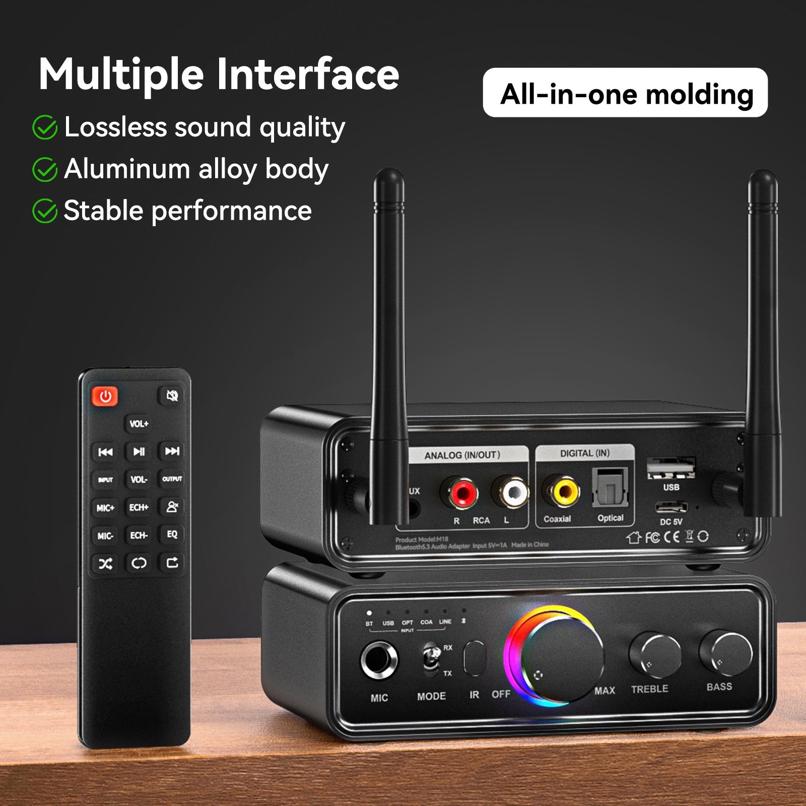 Odbiornik Bluetooth 5.3 Adapter Bluetooth U Disk Bezstratny moduł nadajnika audio