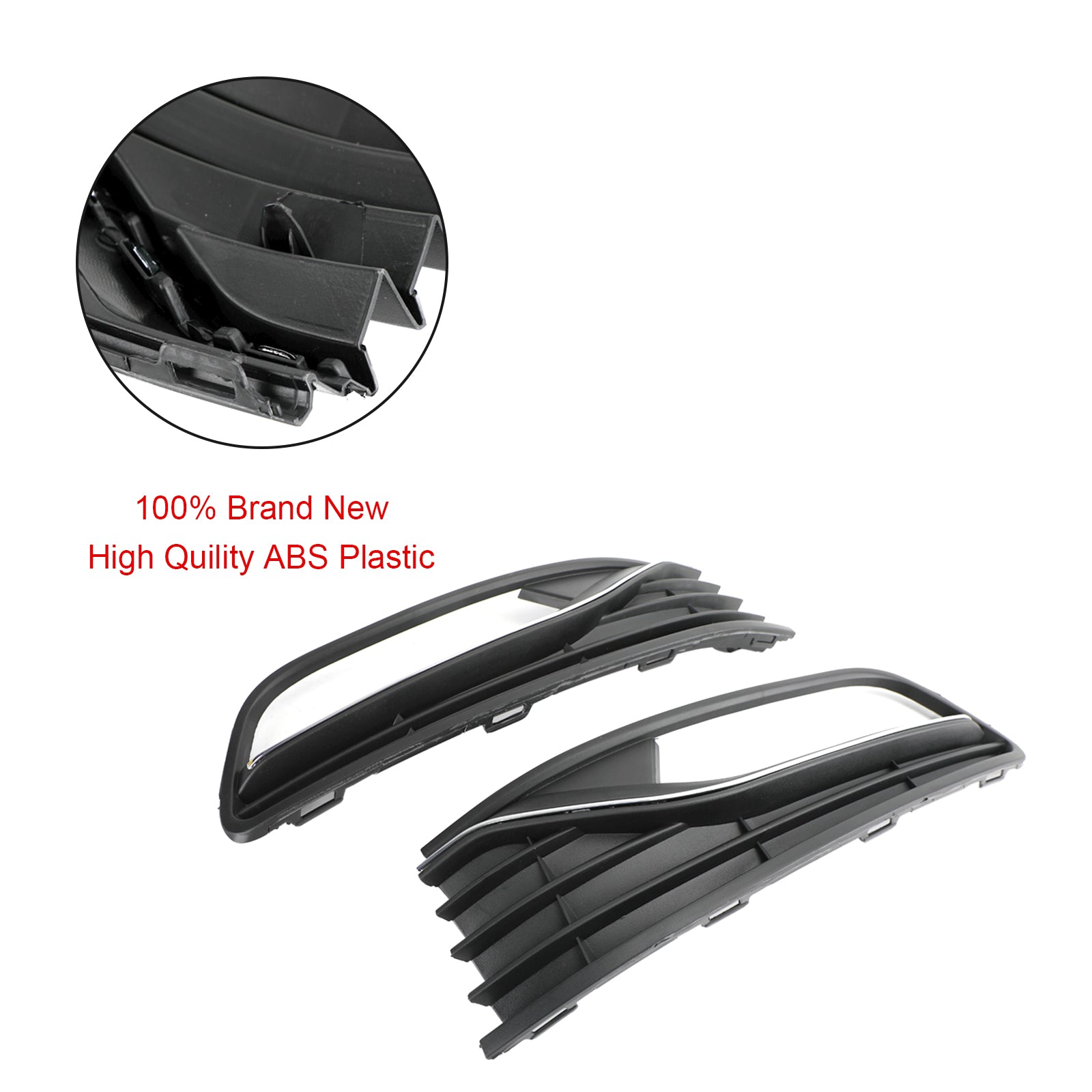 2014-2017 VW Polo 6R Coppia Paraurti Anteriore Fendinebbia Griglia Griglia per