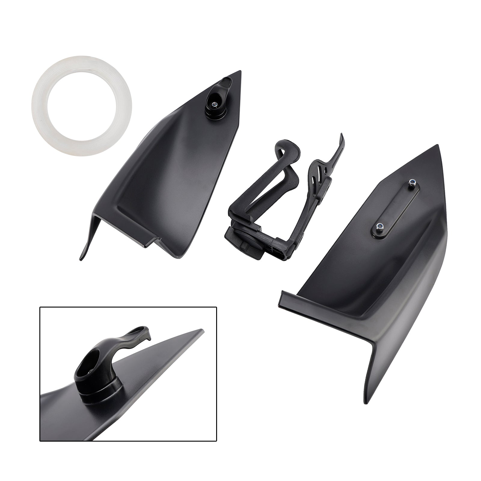 Hook para casco y soporte para botellas para Yamaha X-Max 300 2023-2024, negro