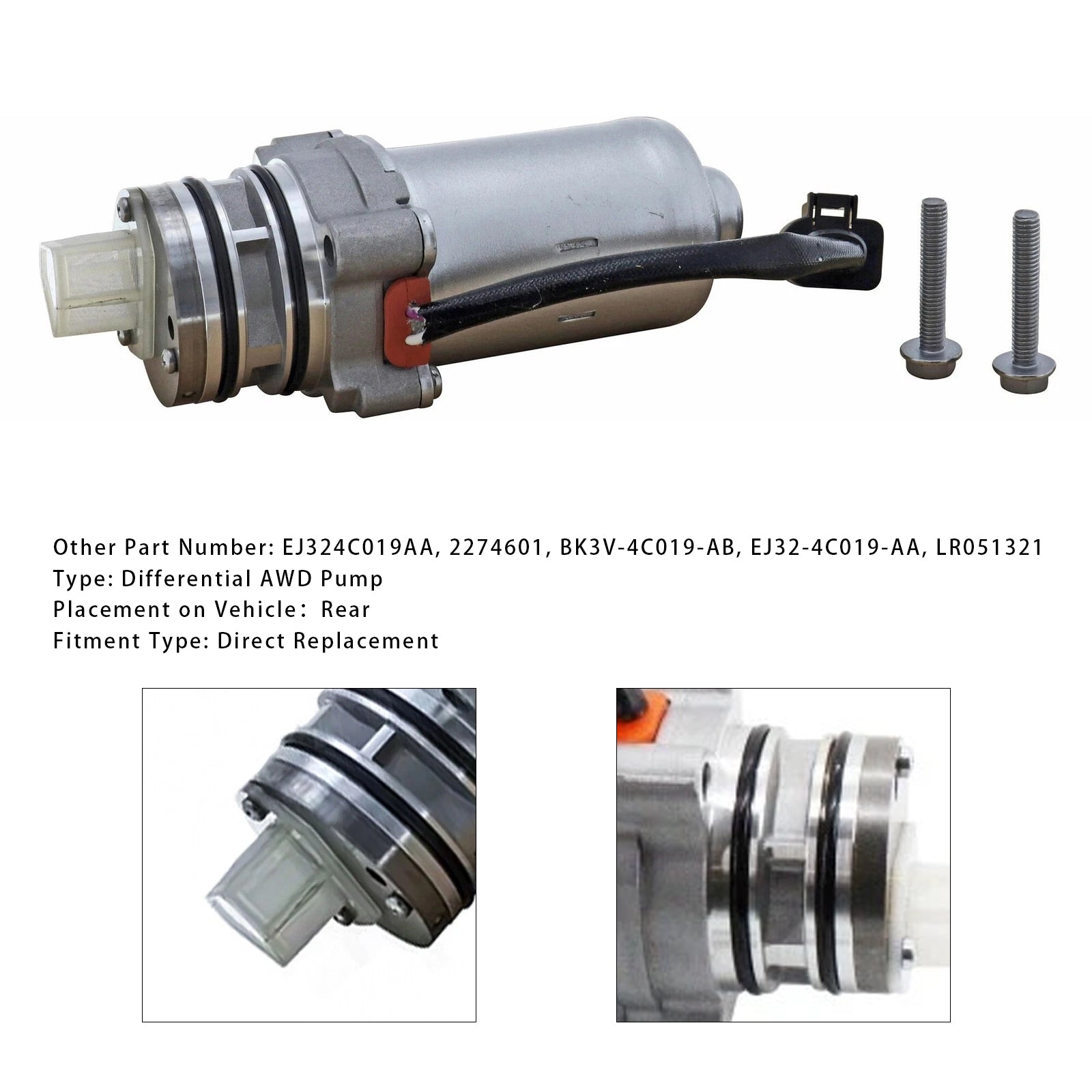 Pompe de transmission intégrale 5e génération 2274601 pour Range Rover Evoque L538 Discovery Sport