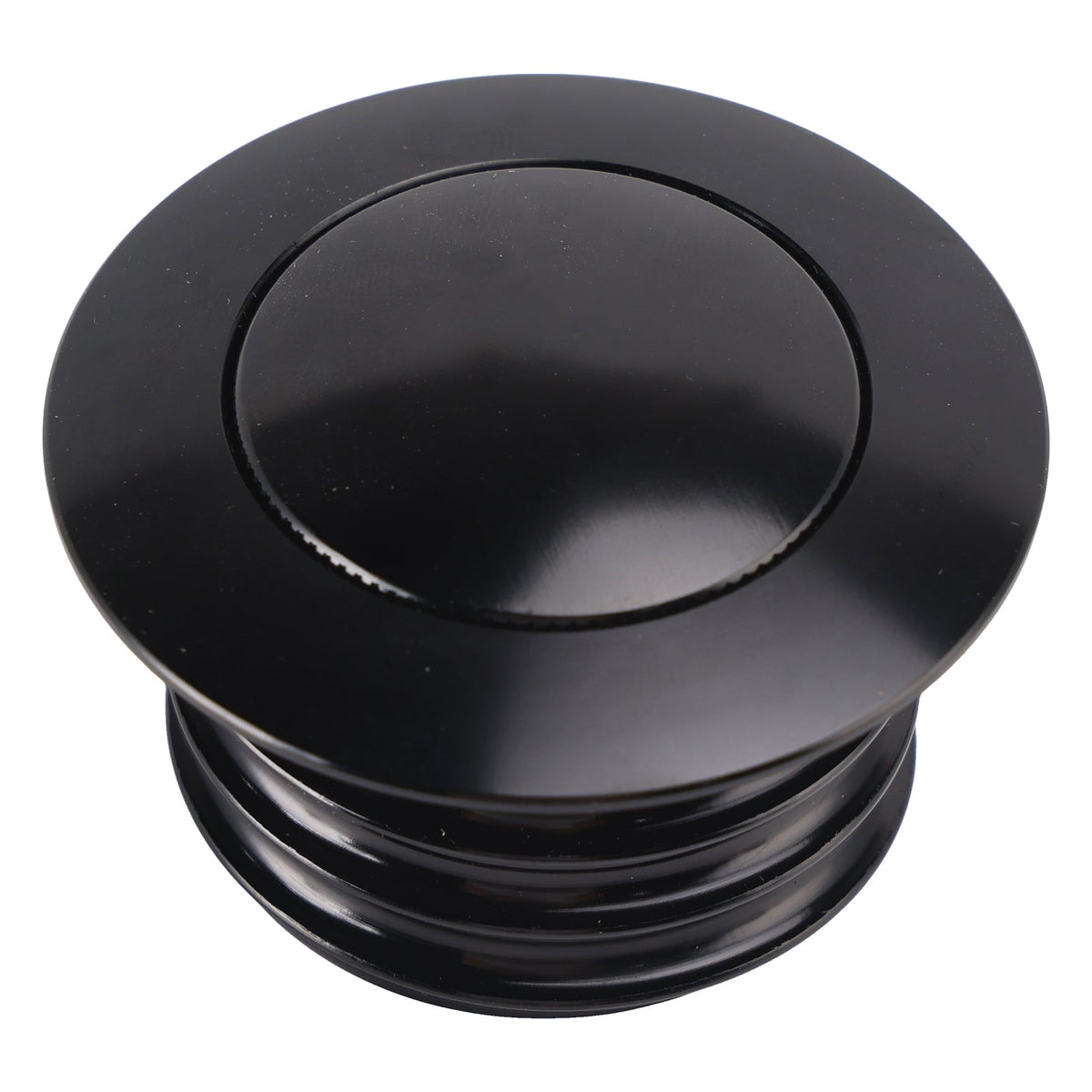 Ensemble de bouchons de réservoir d'essence à ouverture escamotable noirs pour Softail Low Rider Dyna Sport Super Glide