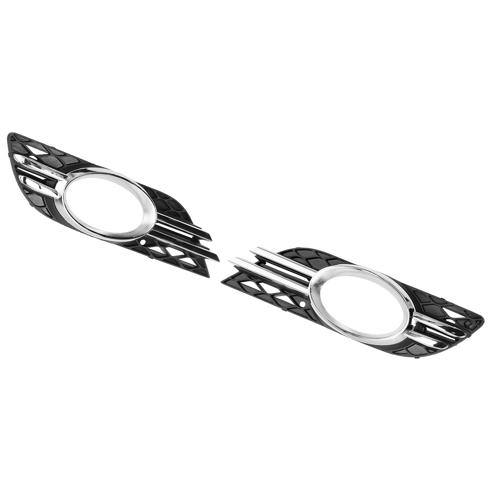 Ensemble de garnitures chromées pour grille de phare antibrouillard avant pour Mercedes-Benz CLASSE E W211 07-09