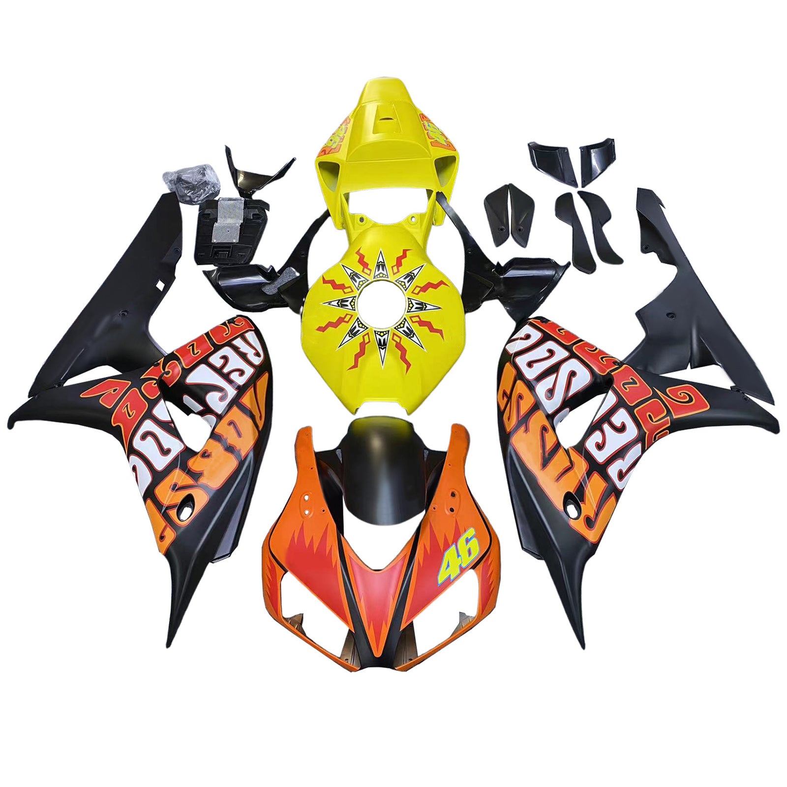 Kit de carénage en plastique ABS moulé par injection pour Honda CBR1000RR 2006-2007
