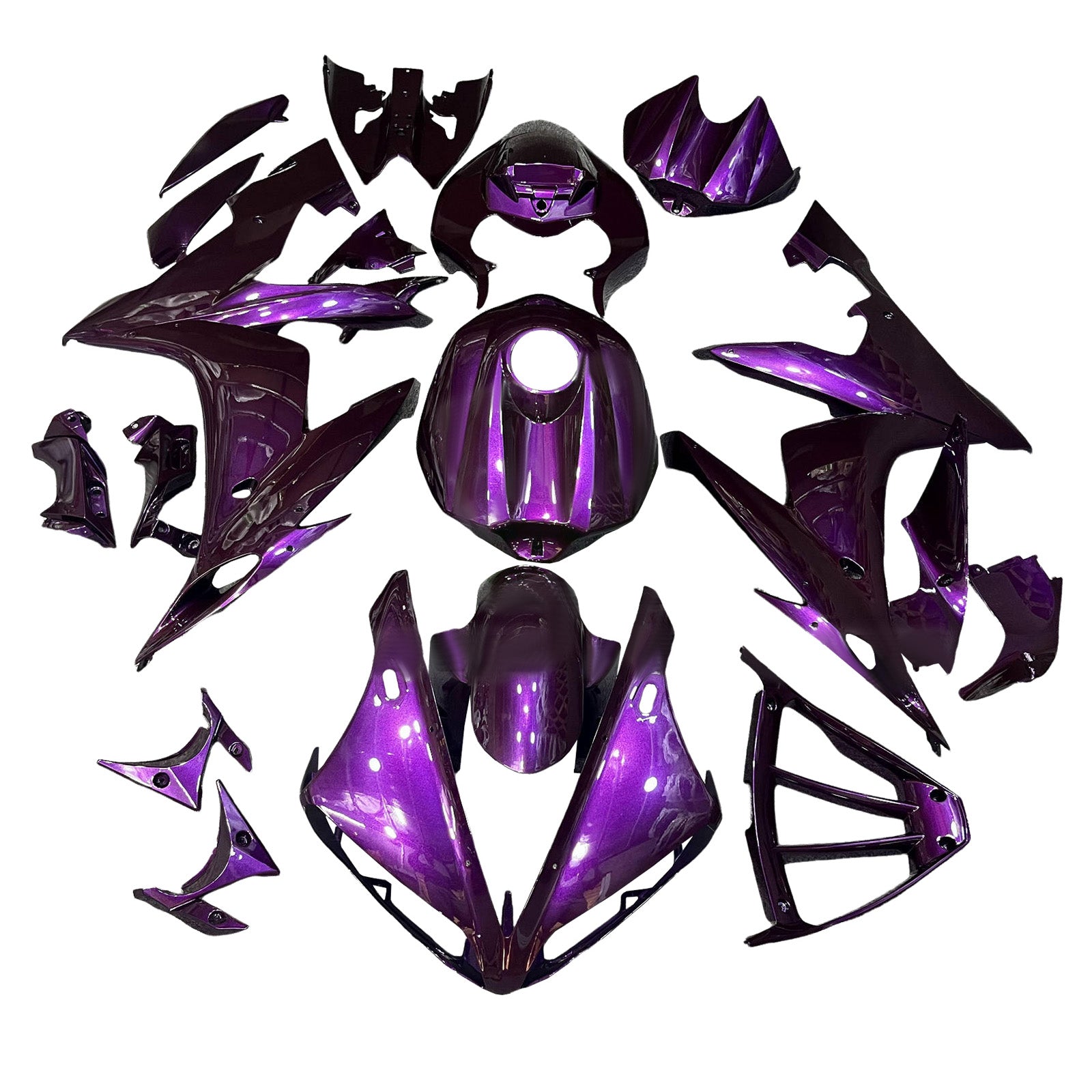 Kit de carénage injecté en plastique ABS pour Yamaha YZFR1 YZF-R1 2004-2006