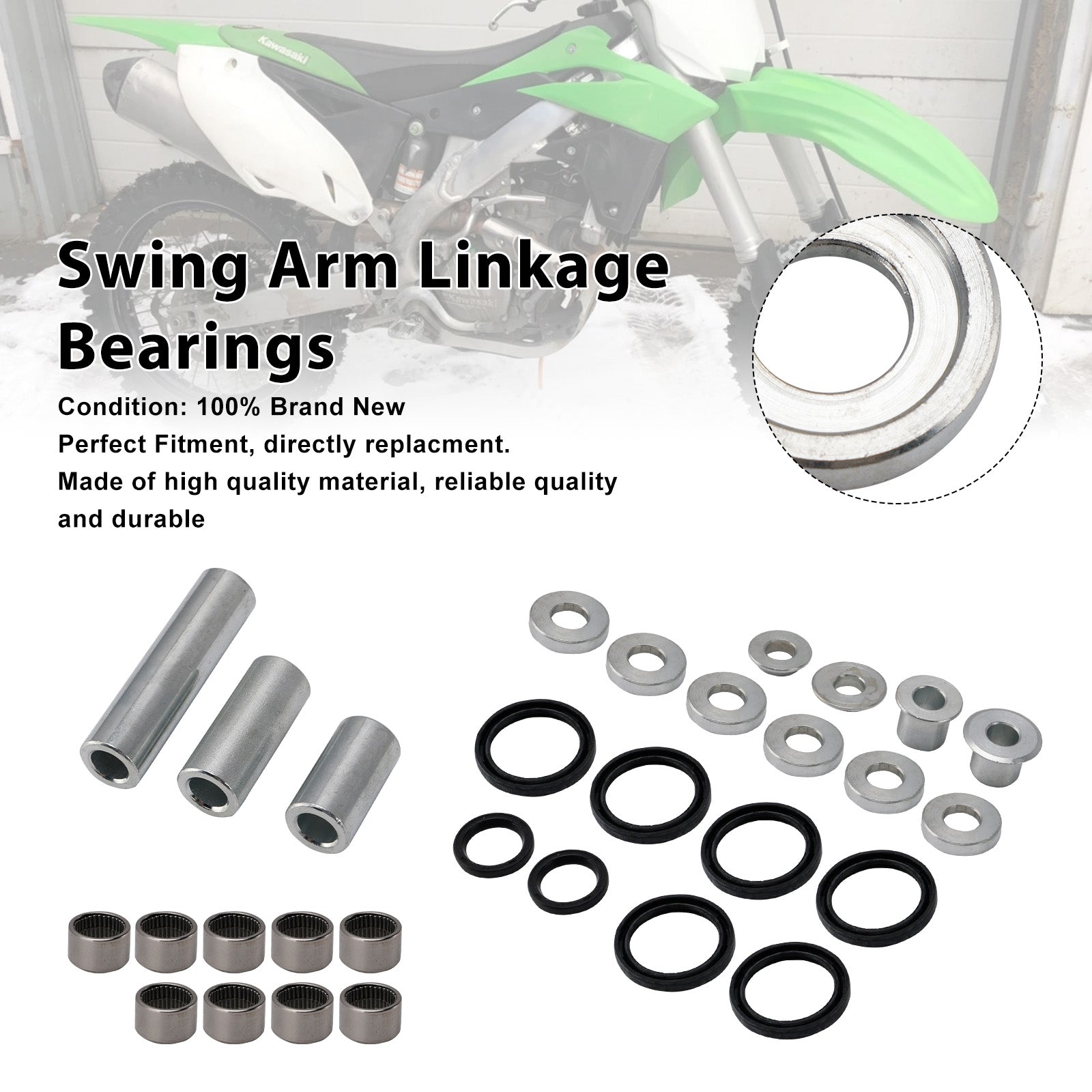 Kääntövarren vivuston laakerit 27-1137 Kawasaki KX250F KX450F 2006-2018