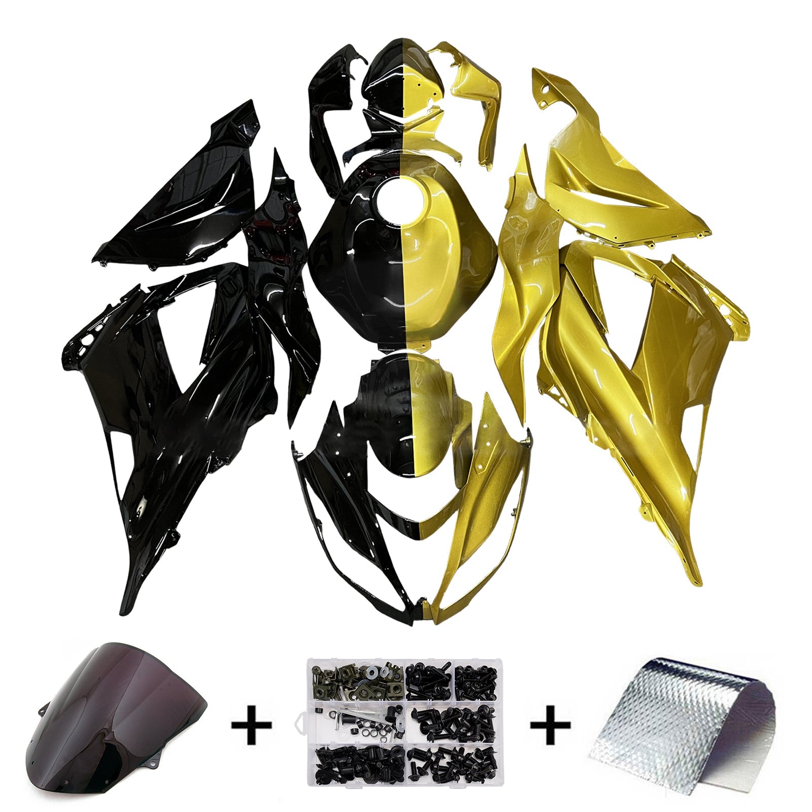 Kit de carénage par injection, carrosserie en plastique ABS pour Kawasaki ZX6R 636 2013-2018