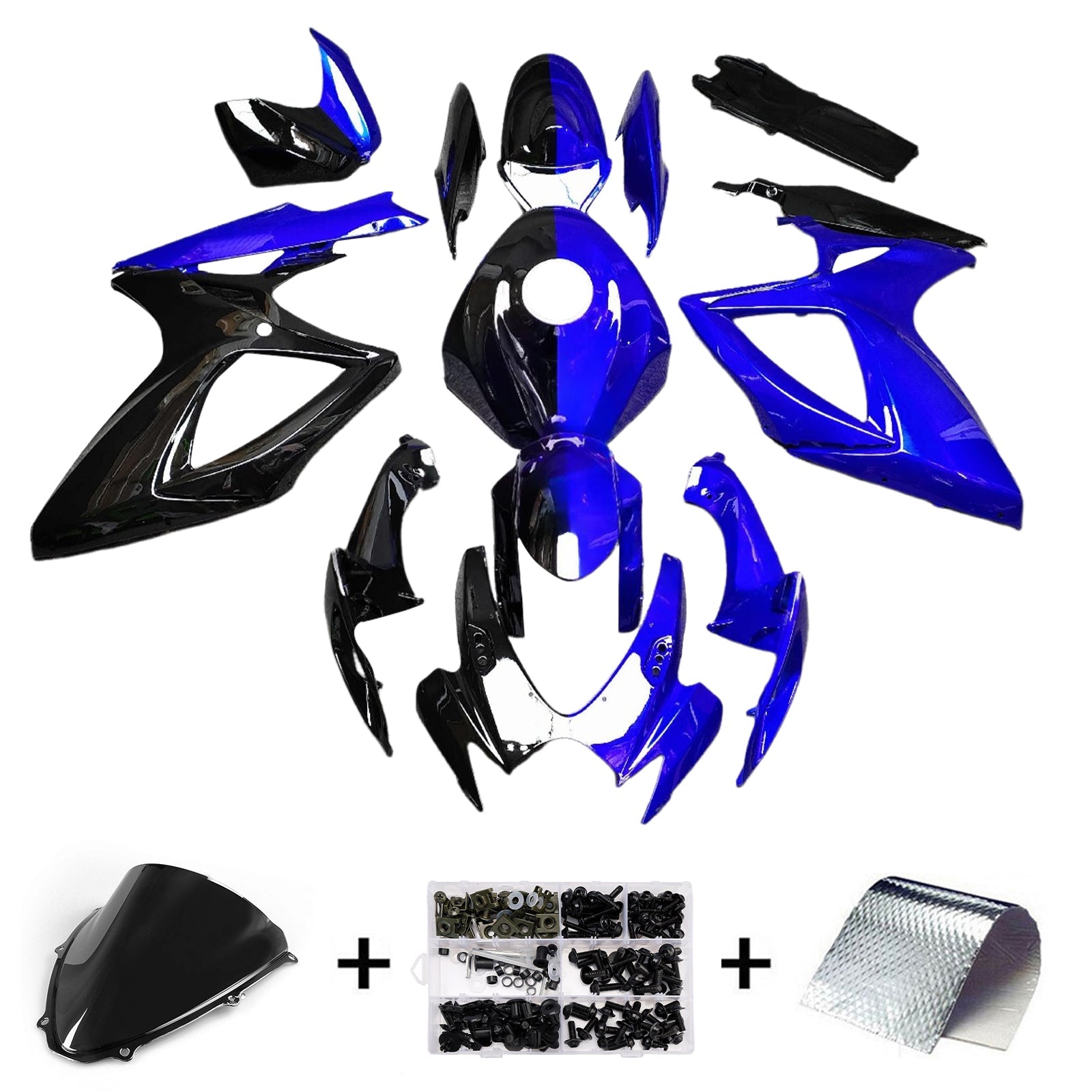 Kit de deficiencia inyectado en plástico AB para Suzuki GSXR 600/750 2006-2007 K6