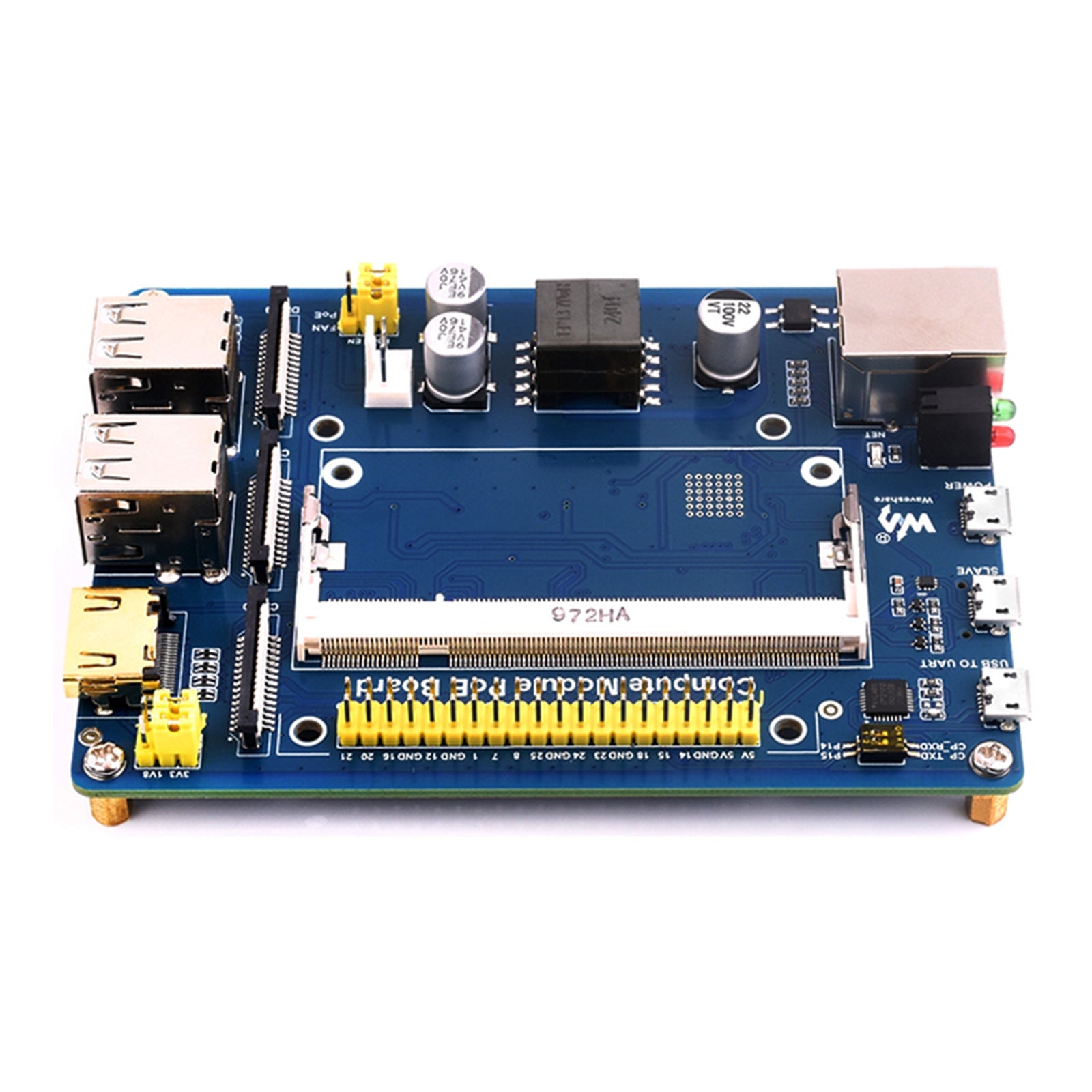 Carte d'extension du module de calcul Raspberry Pi CM4S/CM3 Alimentation POE de base