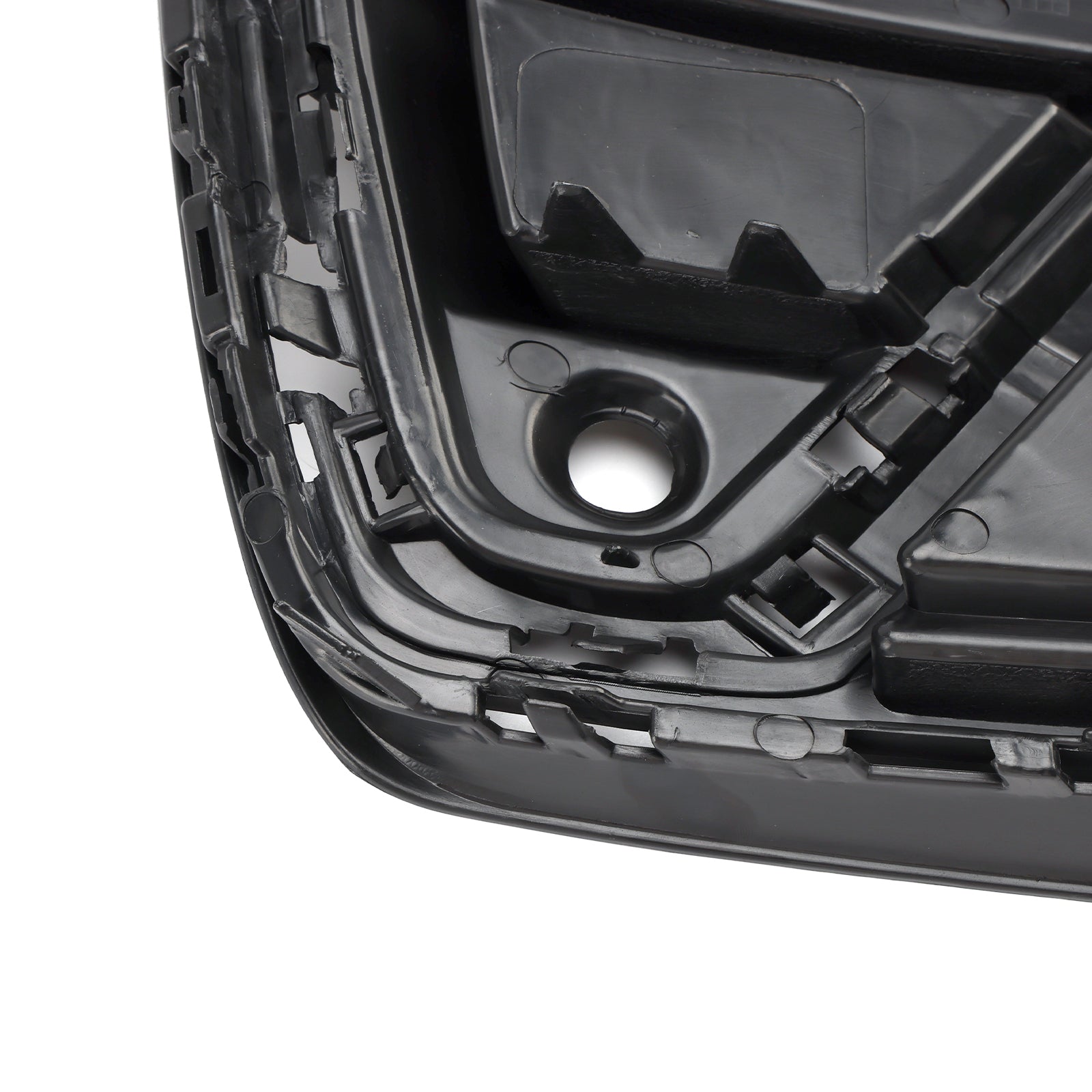 Glanzend zwarte voorbumpergrille voor Audi Q3 S-Line 2019-2022 (2 stuks)