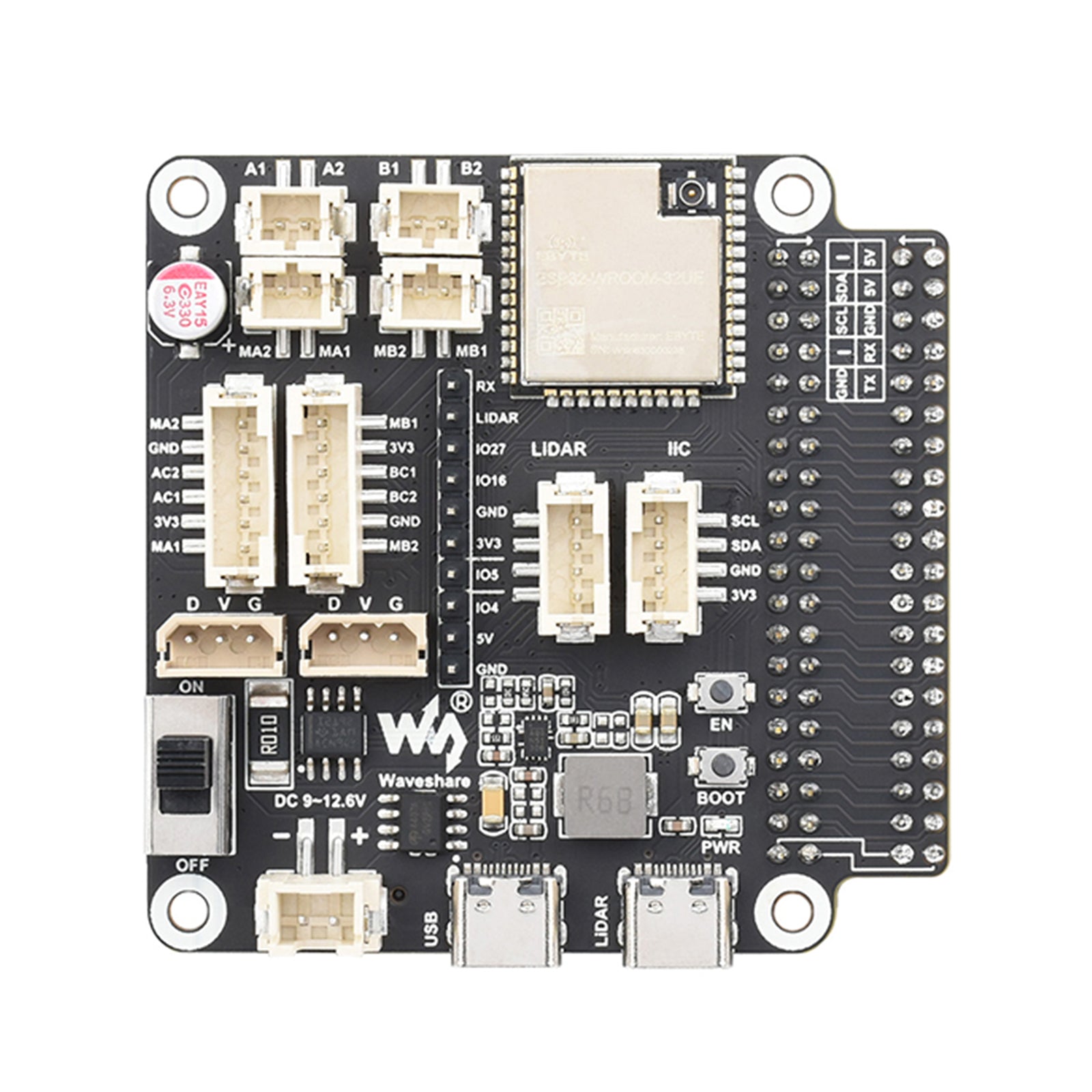 Universeel robotstuurbord ESP32-WROOM-32 Multifunctioneel ontwikkelbord