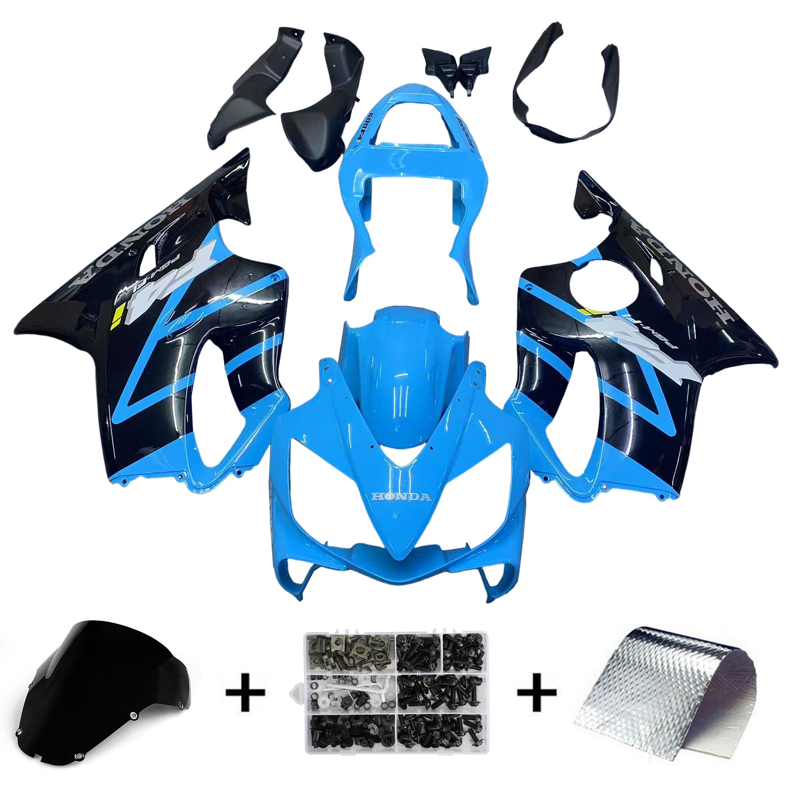 ABS Plastic Kairing Kit voor Honda CBR600 F4I 2001-2003