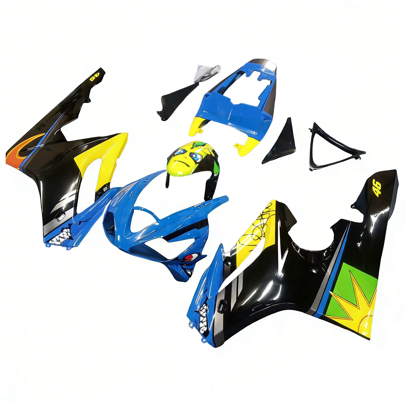 Kit de carénage en plastique ABS injecté compatible avec Triumph Daytona 675 2006-2008