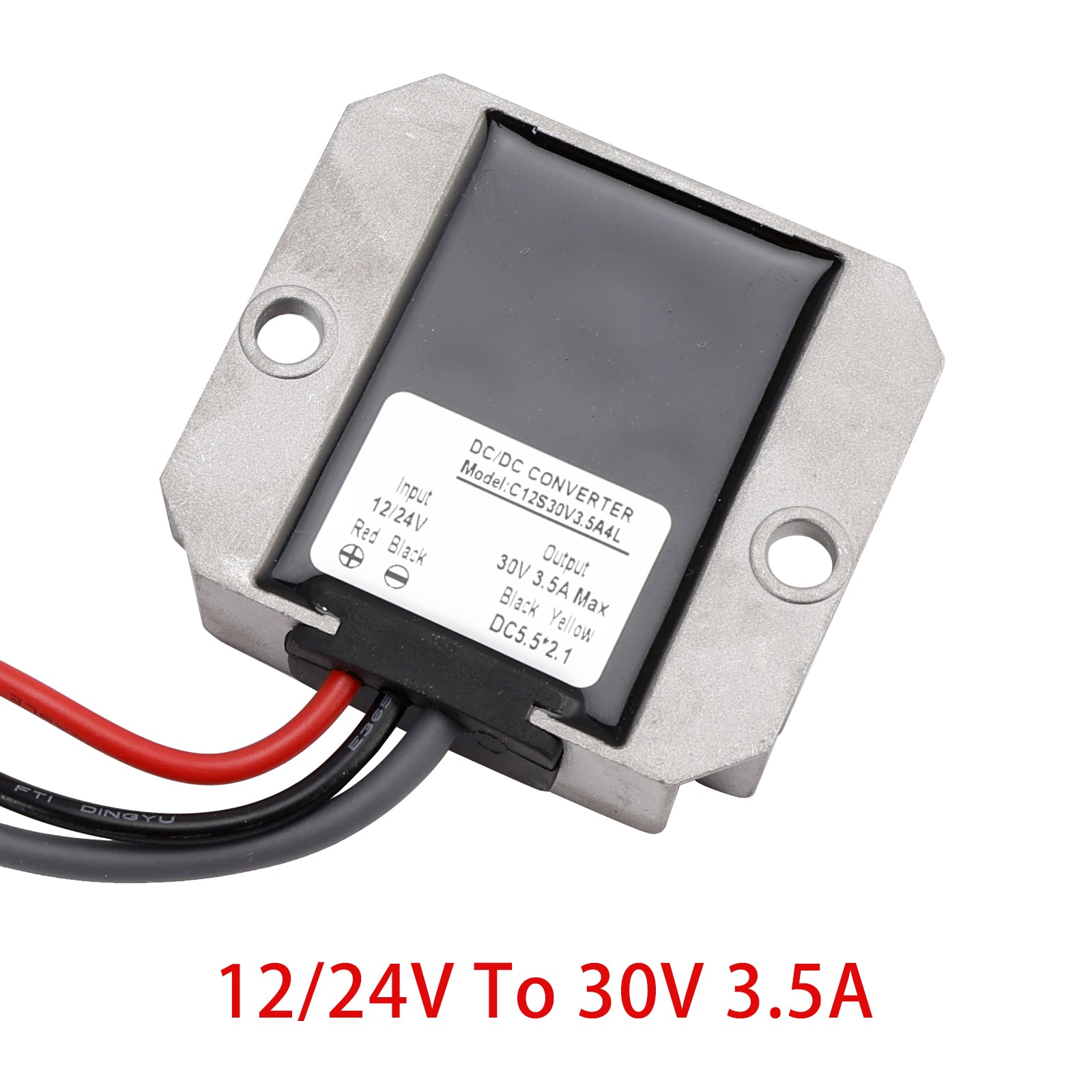 Minivirtalähde 12V/24V - 30V 3,5A 105W sulakkeella