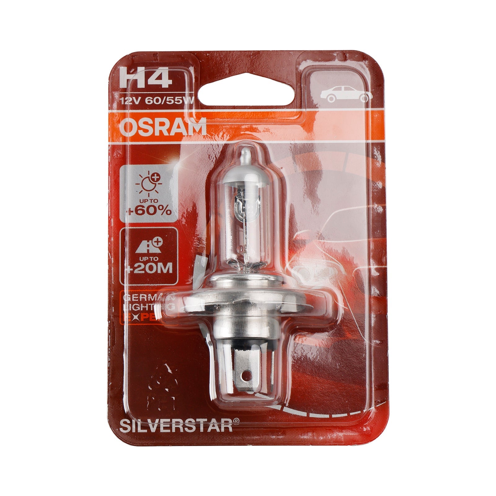 Ampoule moto Silverstar H4 64193SVS P43T 12 V 60/55 W pour OSRAM