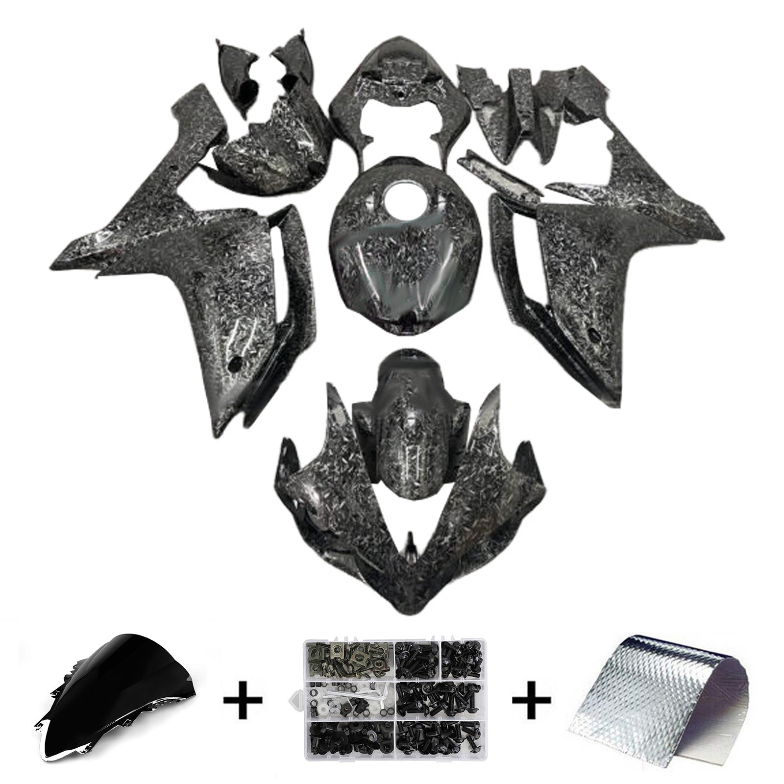 Kit carenatura iniettata in plastica ABS per Yamaha YZFR1 YZF-R1 2007-2008