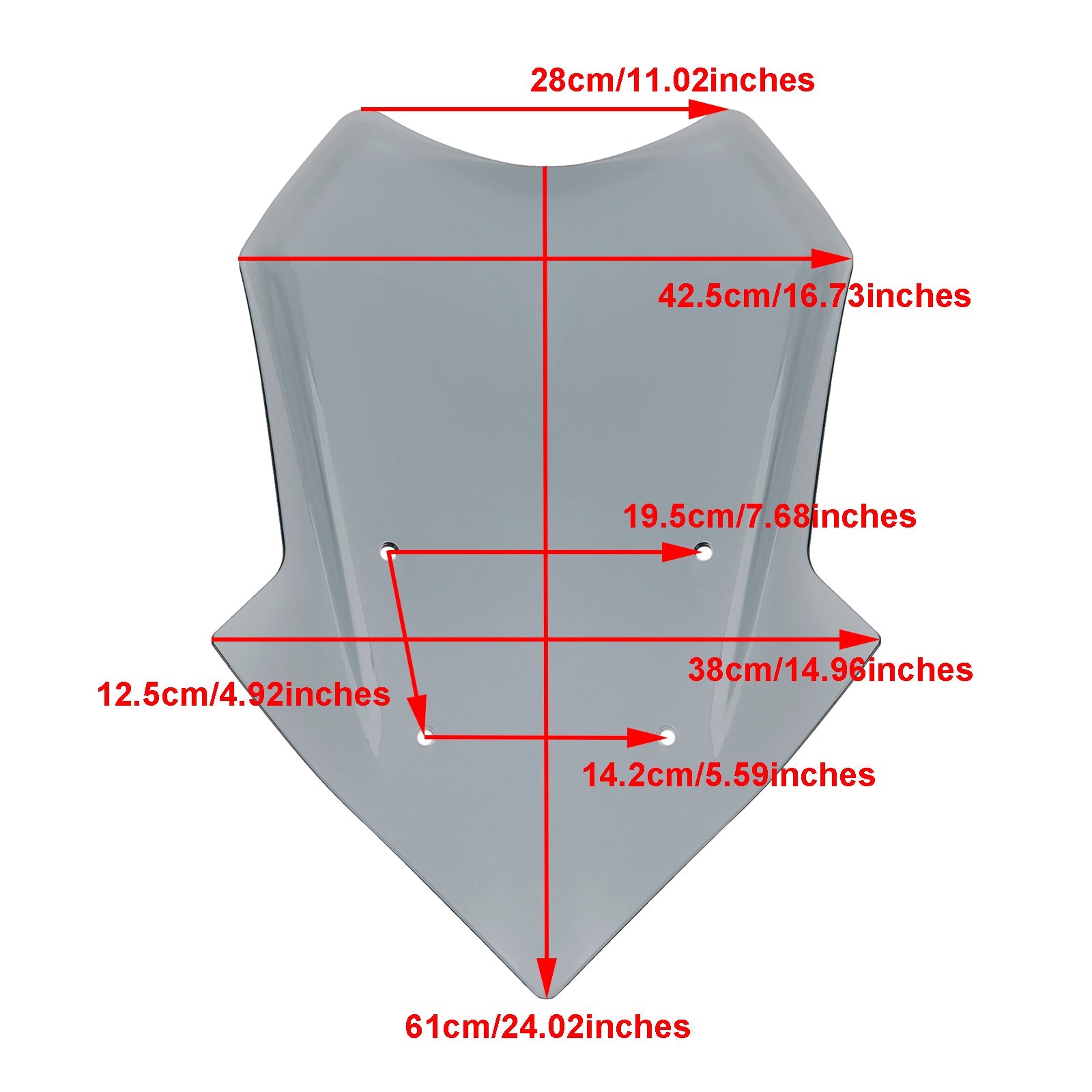 Zapisz przednią szybę wiatrową dla Yamaha Tracer 900/GT 2018-2020 Tracer 9/GT 2021-2023