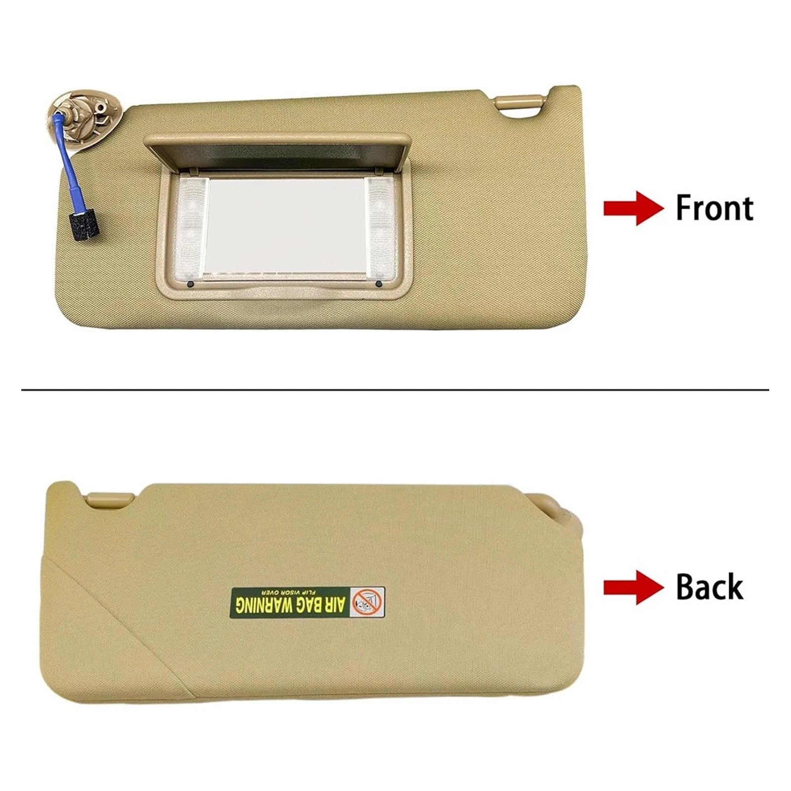 Alette parasole beige (coppia) per Honda Accord 2008-2017, riferimento 83280TA5A51ZA