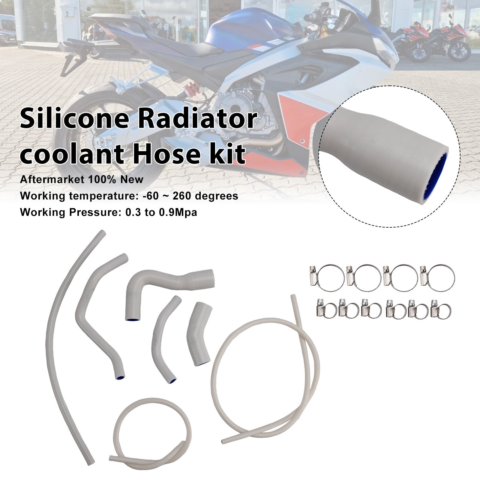 Durite de refroidissement en silicone pour radiateur Aprilia RS 660 (2021-2025)